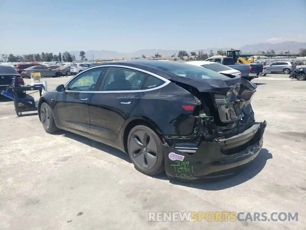 3 Photograph of a damaged car 5YJ3E1EA5KF196902 TESLA MODEL 3 2019