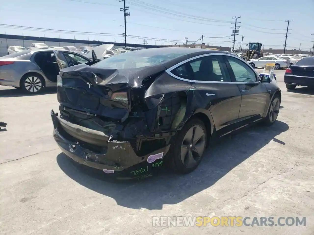 4 Photograph of a damaged car 5YJ3E1EA5KF196902 TESLA MODEL 3 2019