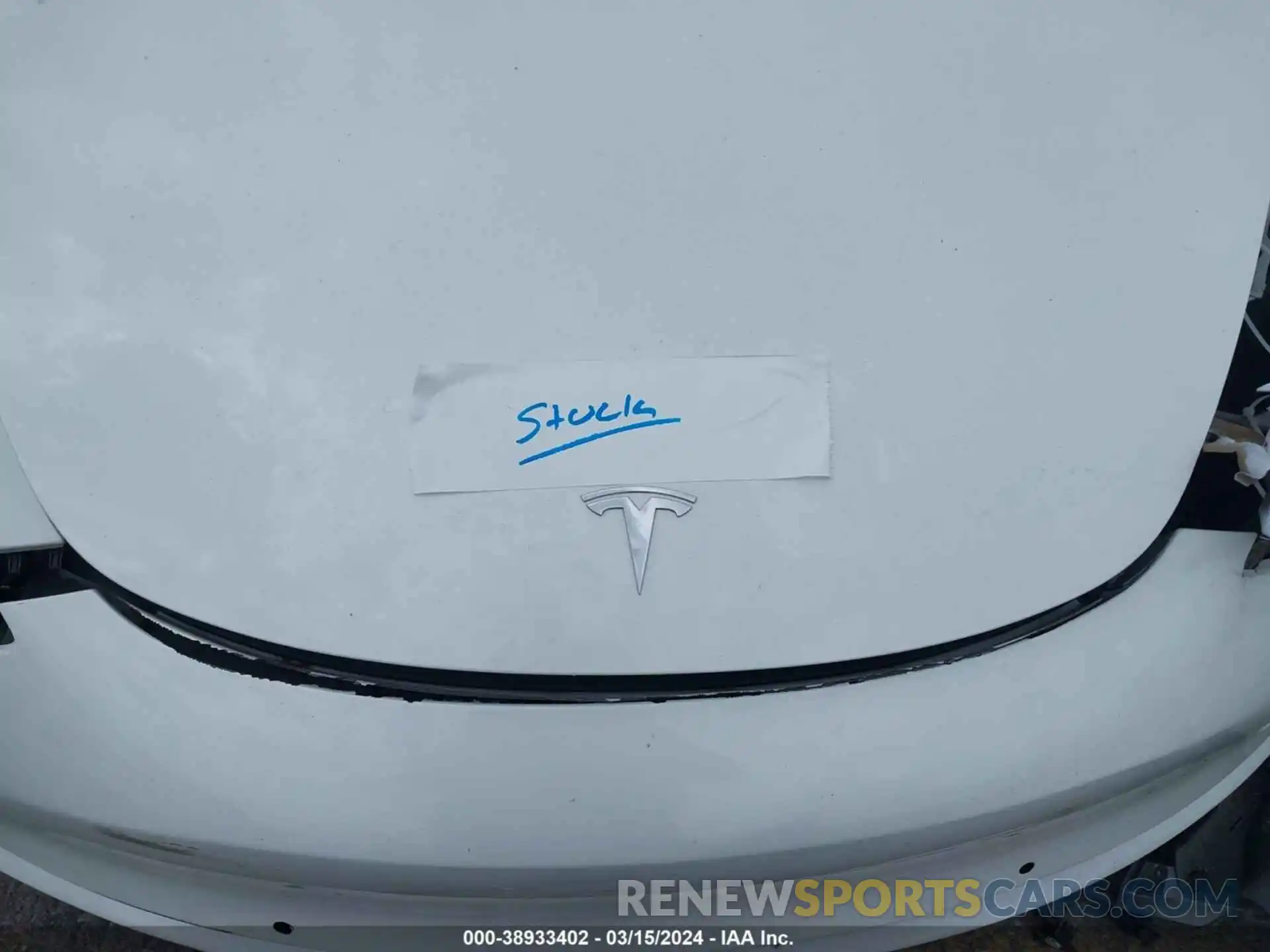 10 Photograph of a damaged car 5YJ3E1EA5KF208319 TESLA MODEL 3 2019