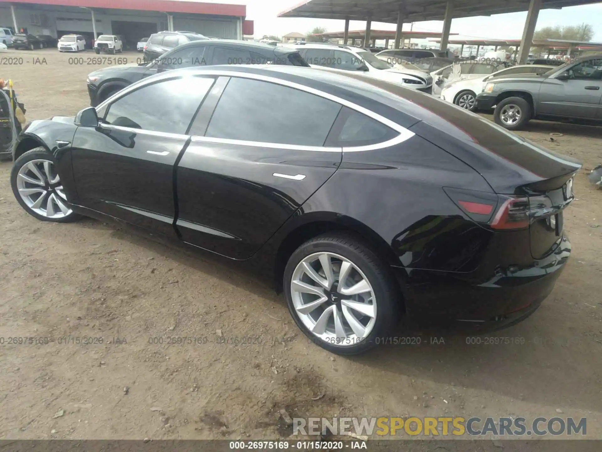 3 Photograph of a damaged car 5YJ3E1EA5KF300398 TESLA MODEL 3 2019