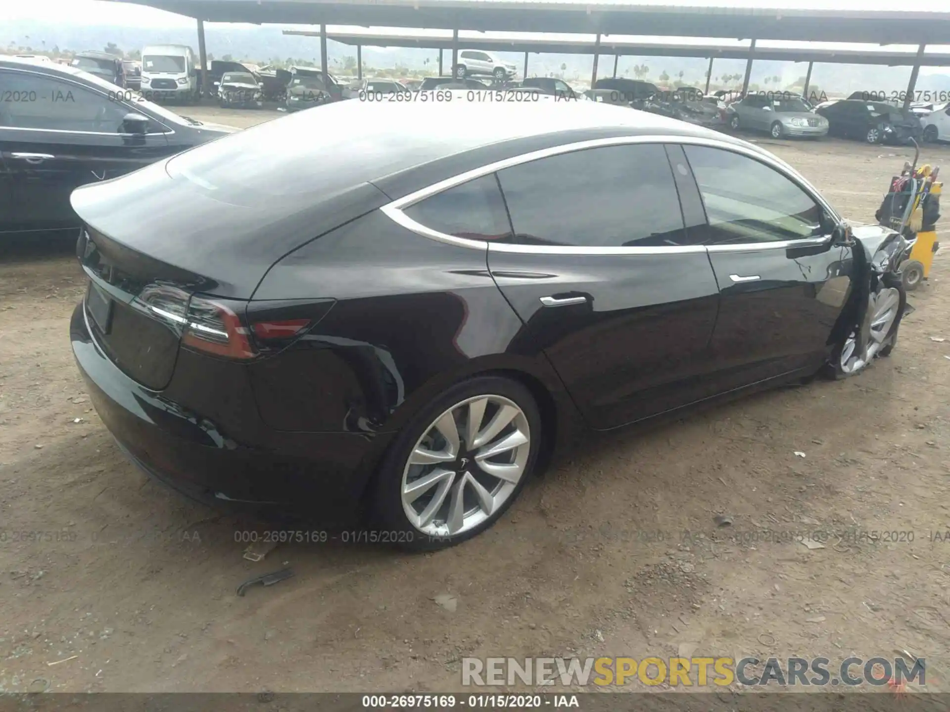 4 Фотография поврежденного автомобиля 5YJ3E1EA5KF300398 TESLA MODEL 3 2019