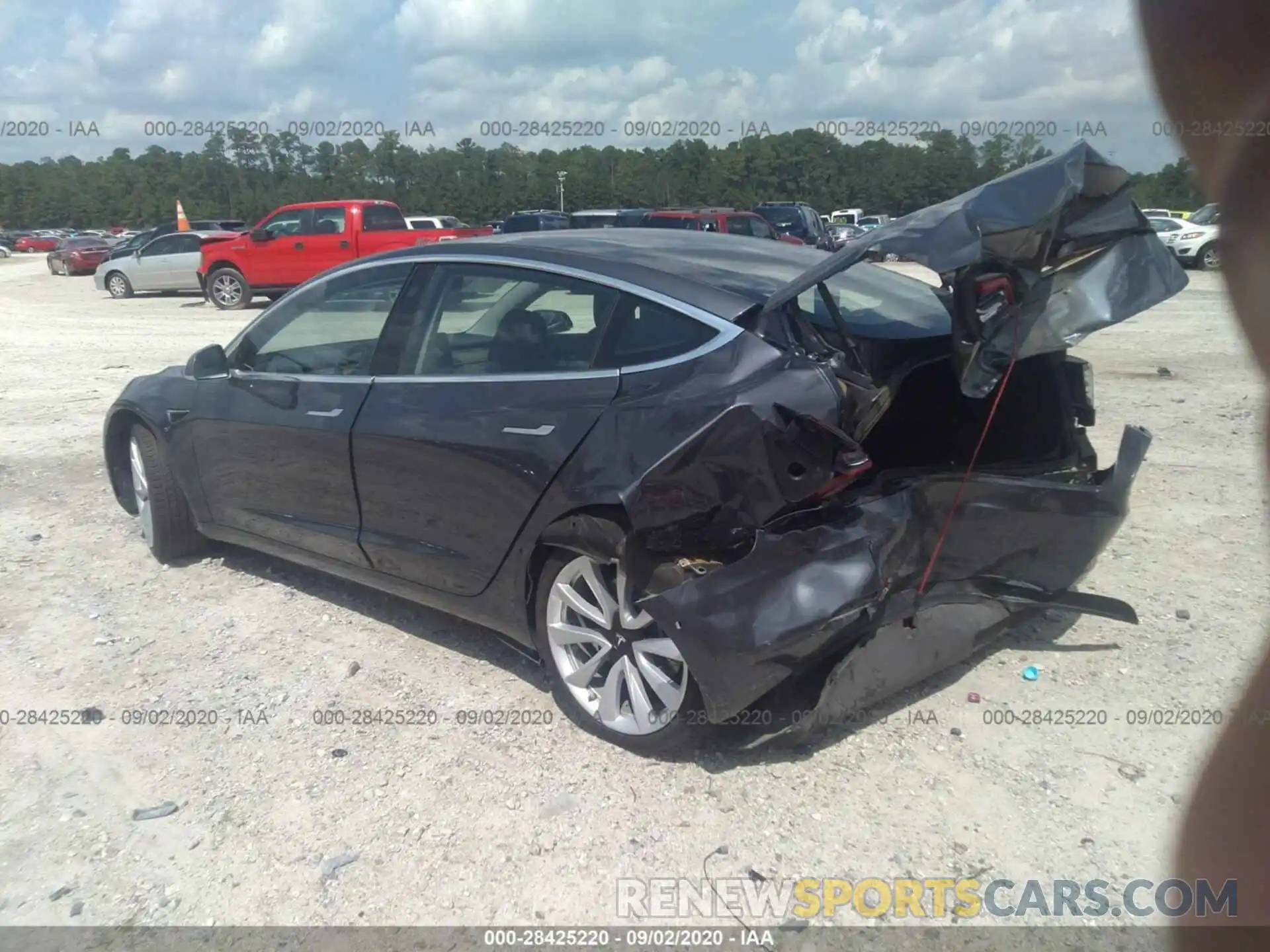 3 Photograph of a damaged car 5YJ3E1EA5KF300742 TESLA MODEL 3 2019