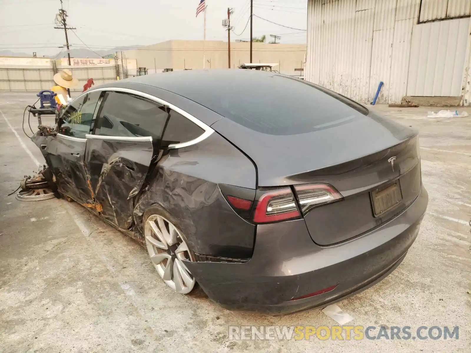 3 Photograph of a damaged car 5YJ3E1EA5KF300871 TESLA MODEL 3 2019