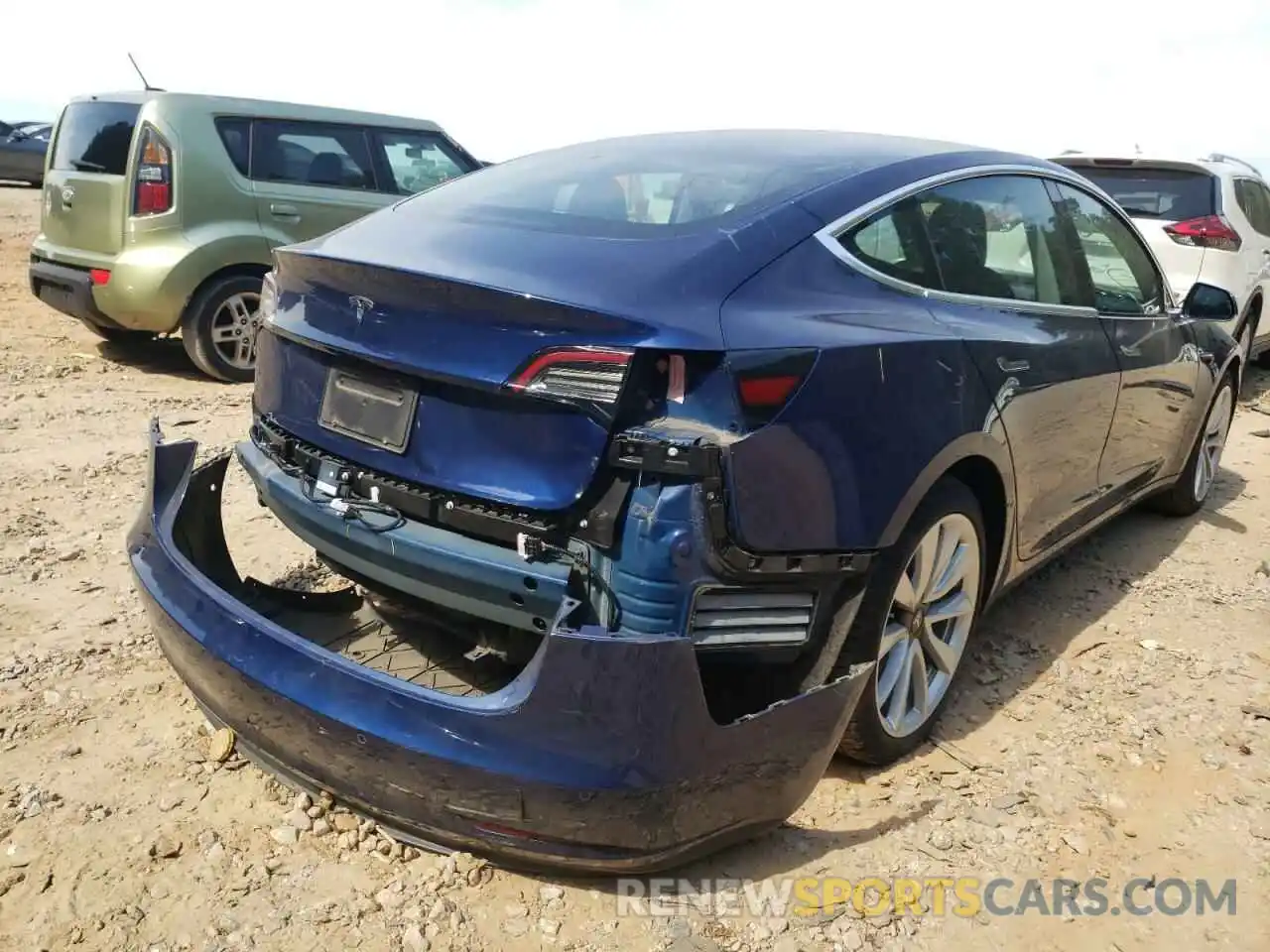 4 Photograph of a damaged car 5YJ3E1EA5KF301146 TESLA MODEL 3 2019