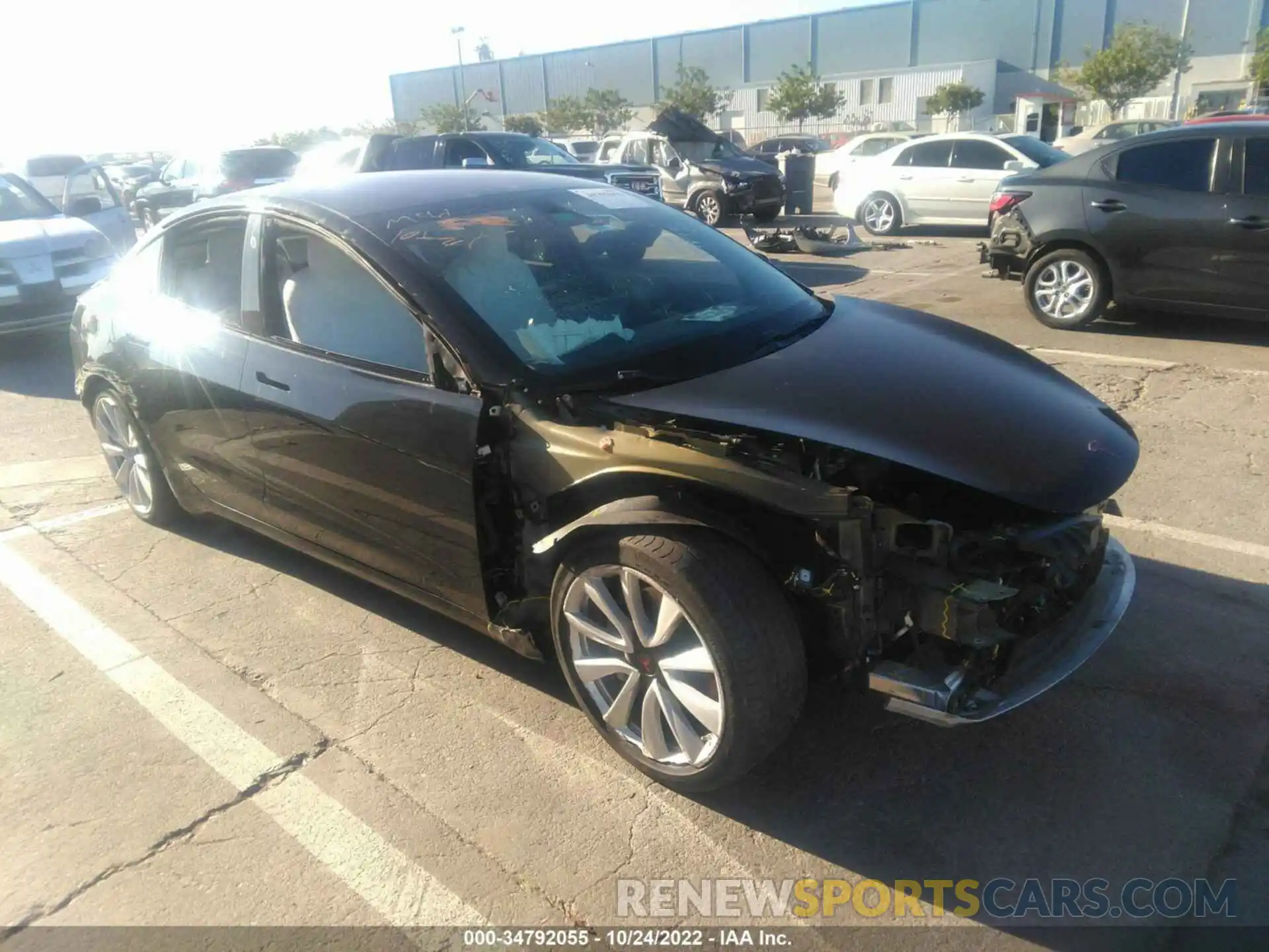 1 Фотография поврежденного автомобиля 5YJ3E1EA5KF302278 TESLA MODEL 3 2019