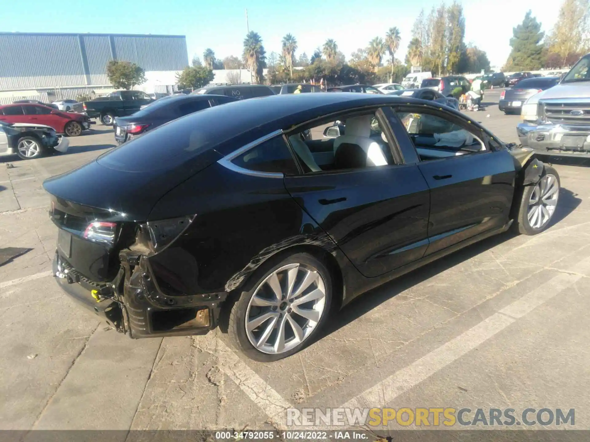 4 Фотография поврежденного автомобиля 5YJ3E1EA5KF302278 TESLA MODEL 3 2019