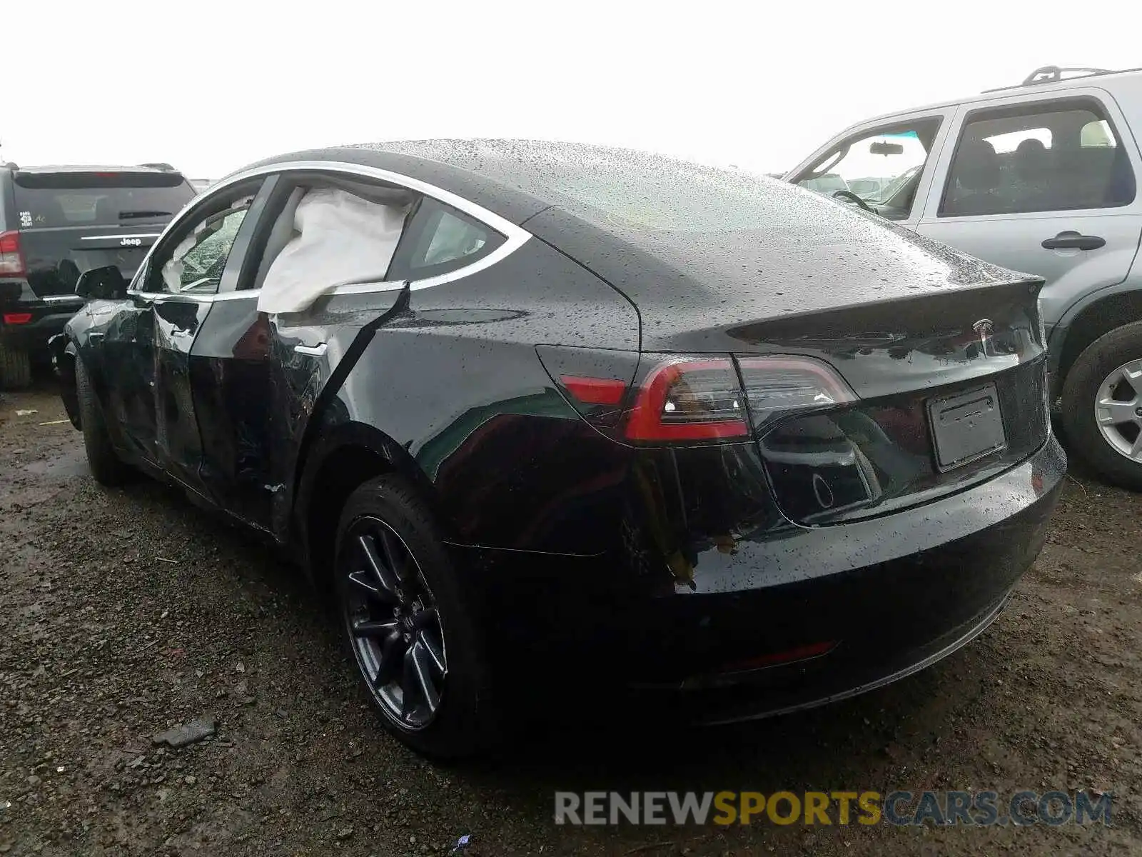 3 Photograph of a damaged car 5YJ3E1EA5KF304886 TESLA MODEL 3 2019