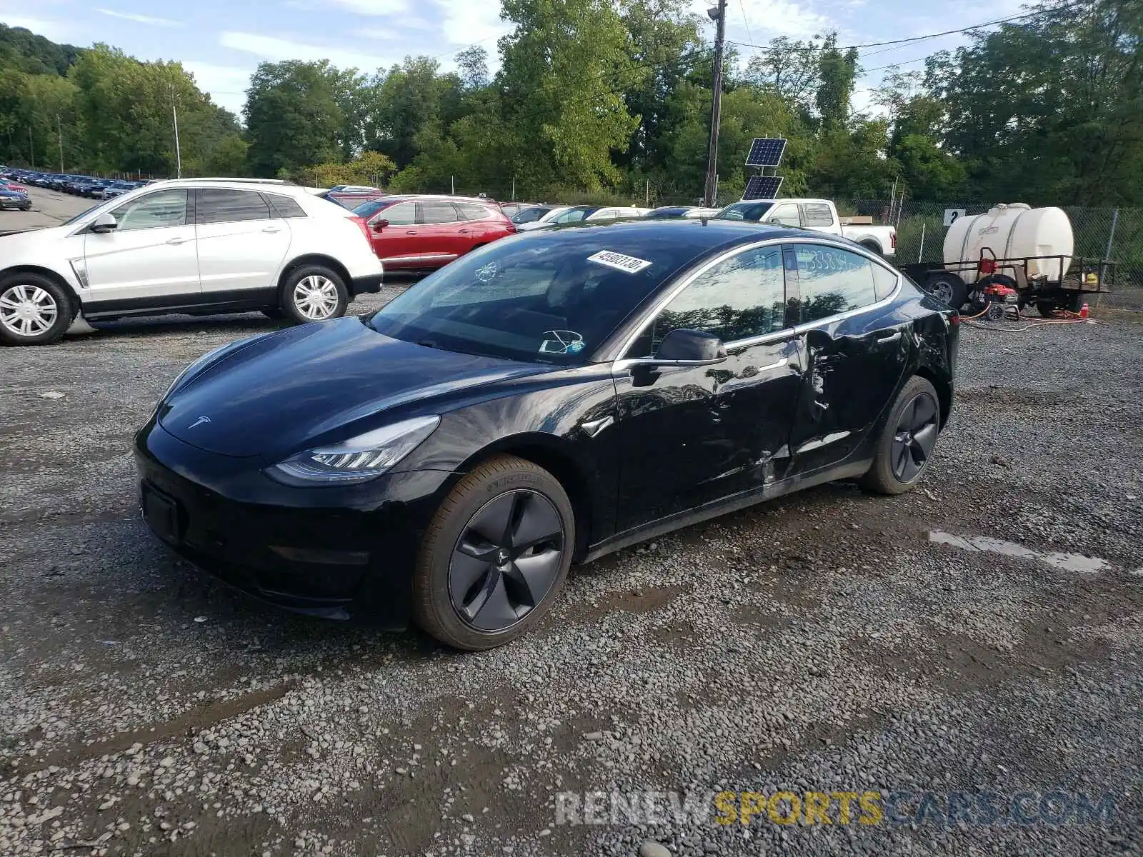 2 Photograph of a damaged car 5YJ3E1EA5KF306461 TESLA MODEL 3 2019