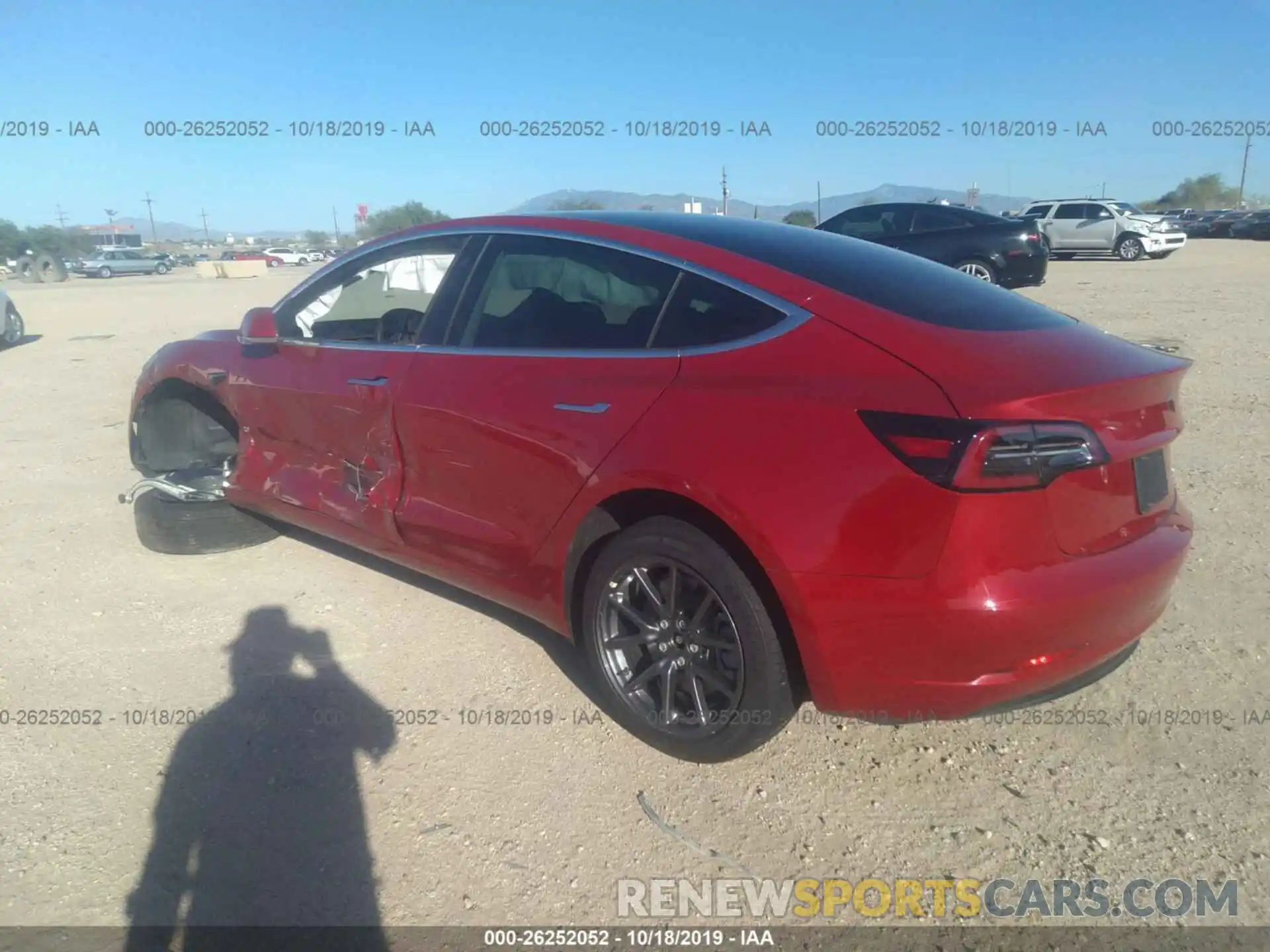 3 Photograph of a damaged car 5YJ3E1EA5KF306881 TESLA MODEL 3 2019