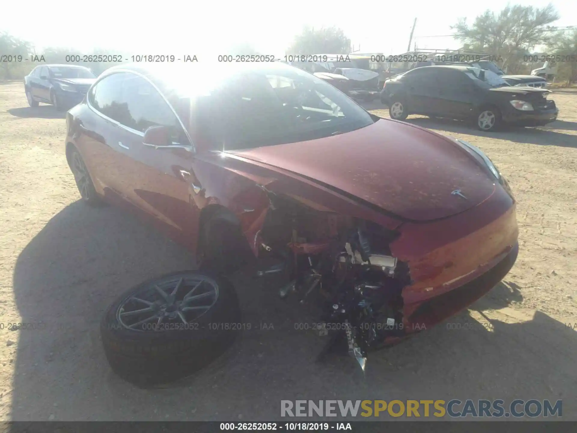 6 Photograph of a damaged car 5YJ3E1EA5KF306881 TESLA MODEL 3 2019