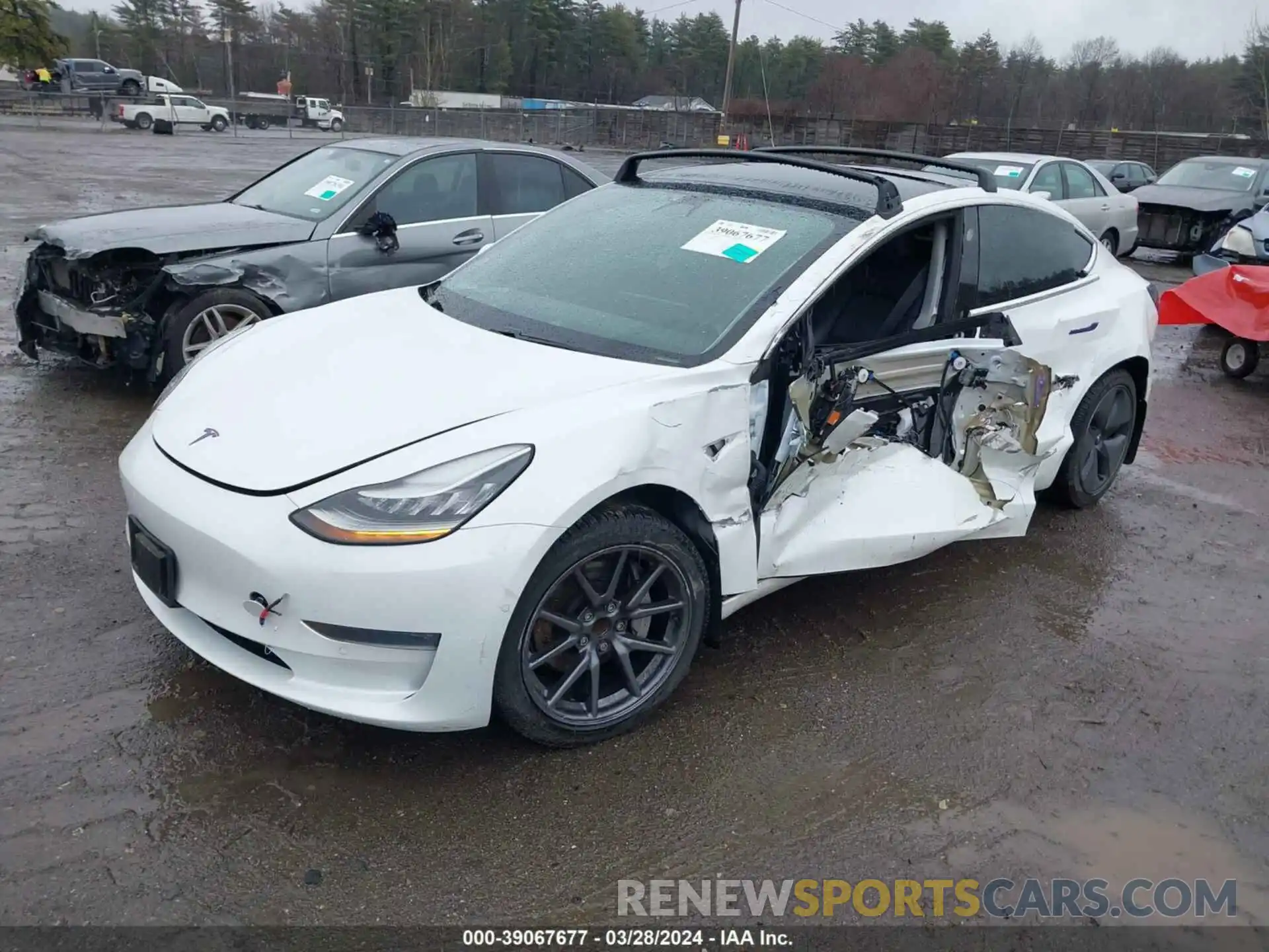 2 Photograph of a damaged car 5YJ3E1EA5KF307139 TESLA MODEL 3 2019