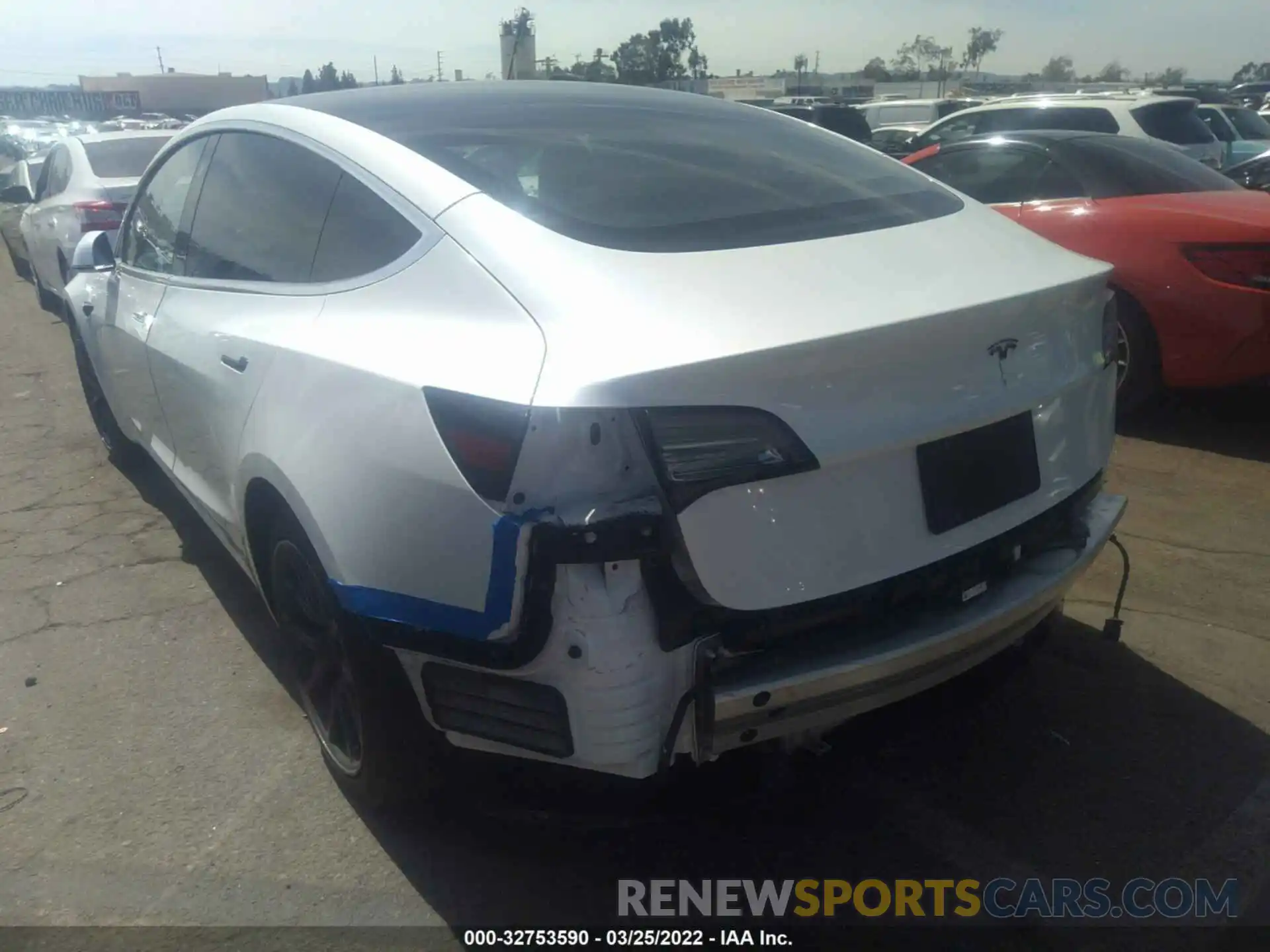 3 Photograph of a damaged car 5YJ3E1EA5KF309845 TESLA MODEL 3 2019