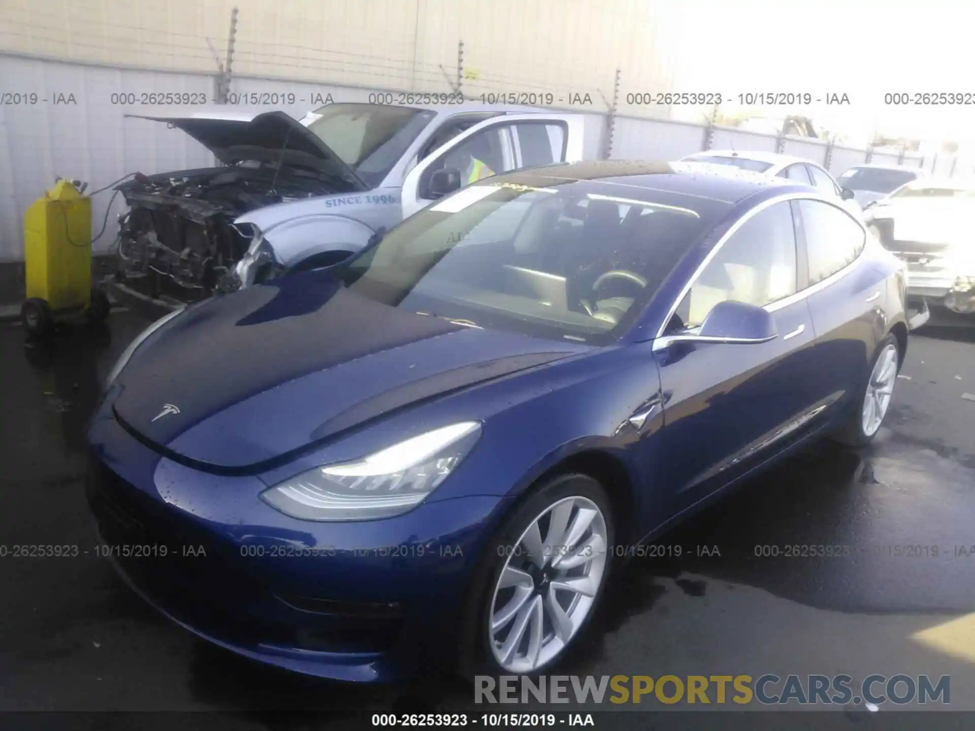 2 Photograph of a damaged car 5YJ3E1EA5KF311613 TESLA MODEL 3 2019