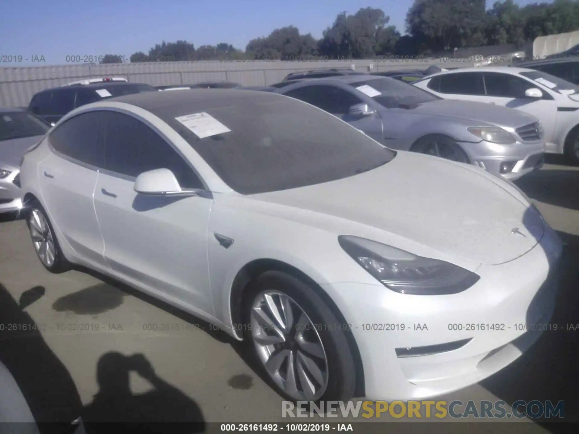 1 Photograph of a damaged car 5YJ3E1EA5KF311692 TESLA MODEL 3 2019