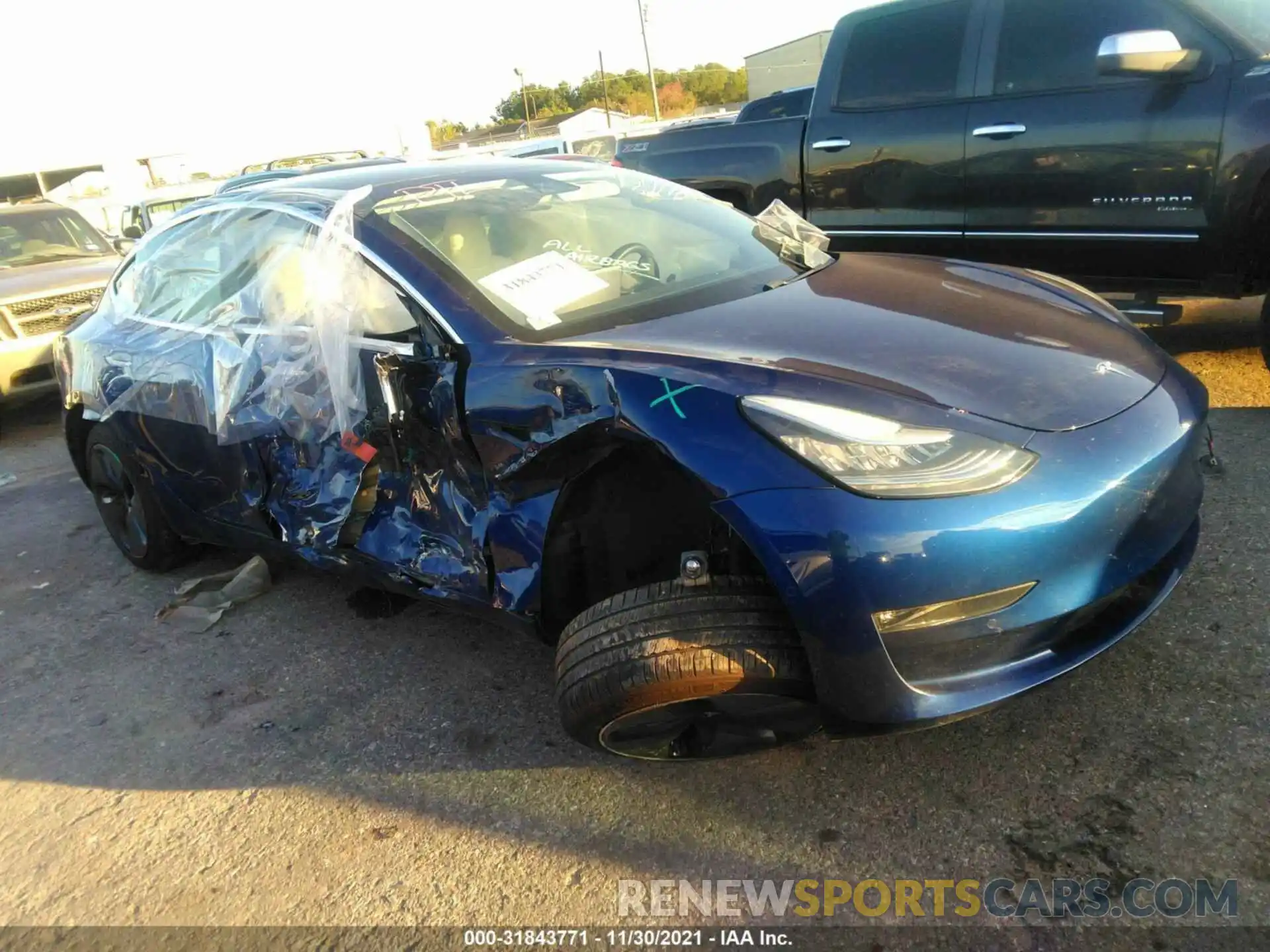 1 Photograph of a damaged car 5YJ3E1EA5KF312549 TESLA MODEL 3 2019