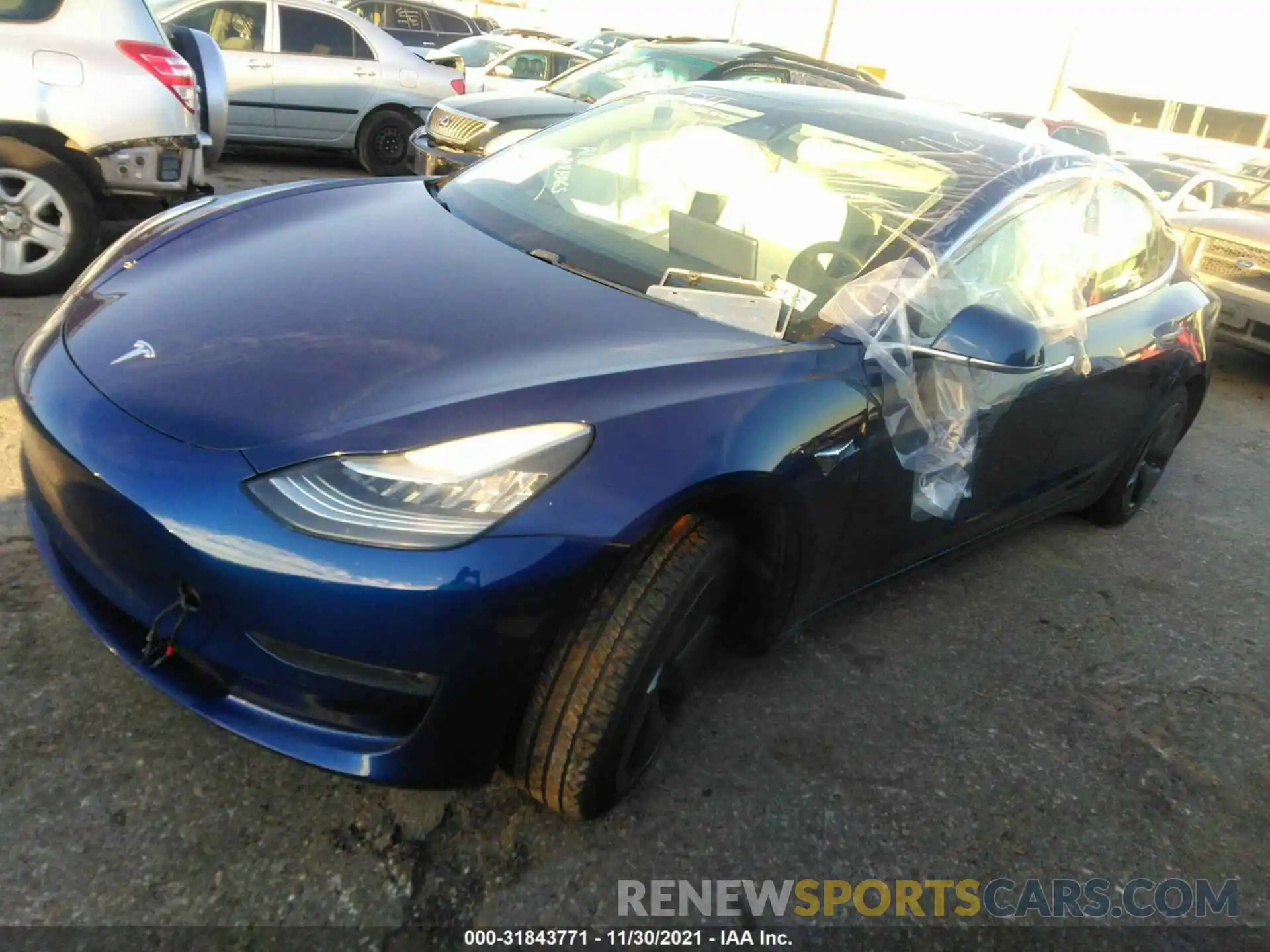 2 Photograph of a damaged car 5YJ3E1EA5KF312549 TESLA MODEL 3 2019