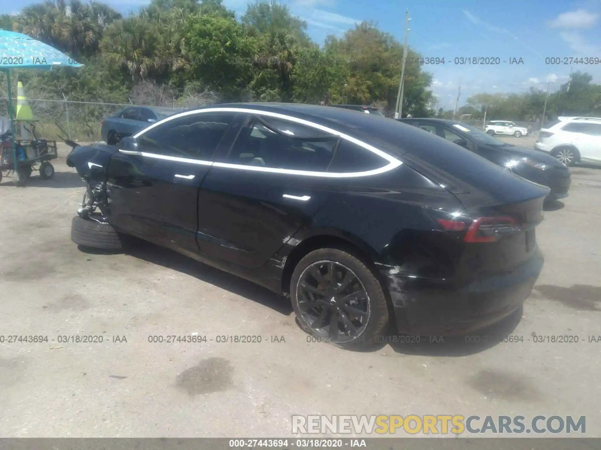 3 Photograph of a damaged car 5YJ3E1EA5KF312650 TESLA MODEL 3 2019