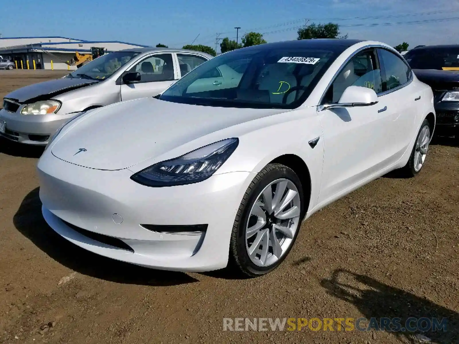 2 Фотография поврежденного автомобиля 5YJ3E1EA5KF313037 TESLA MODEL 3 2019