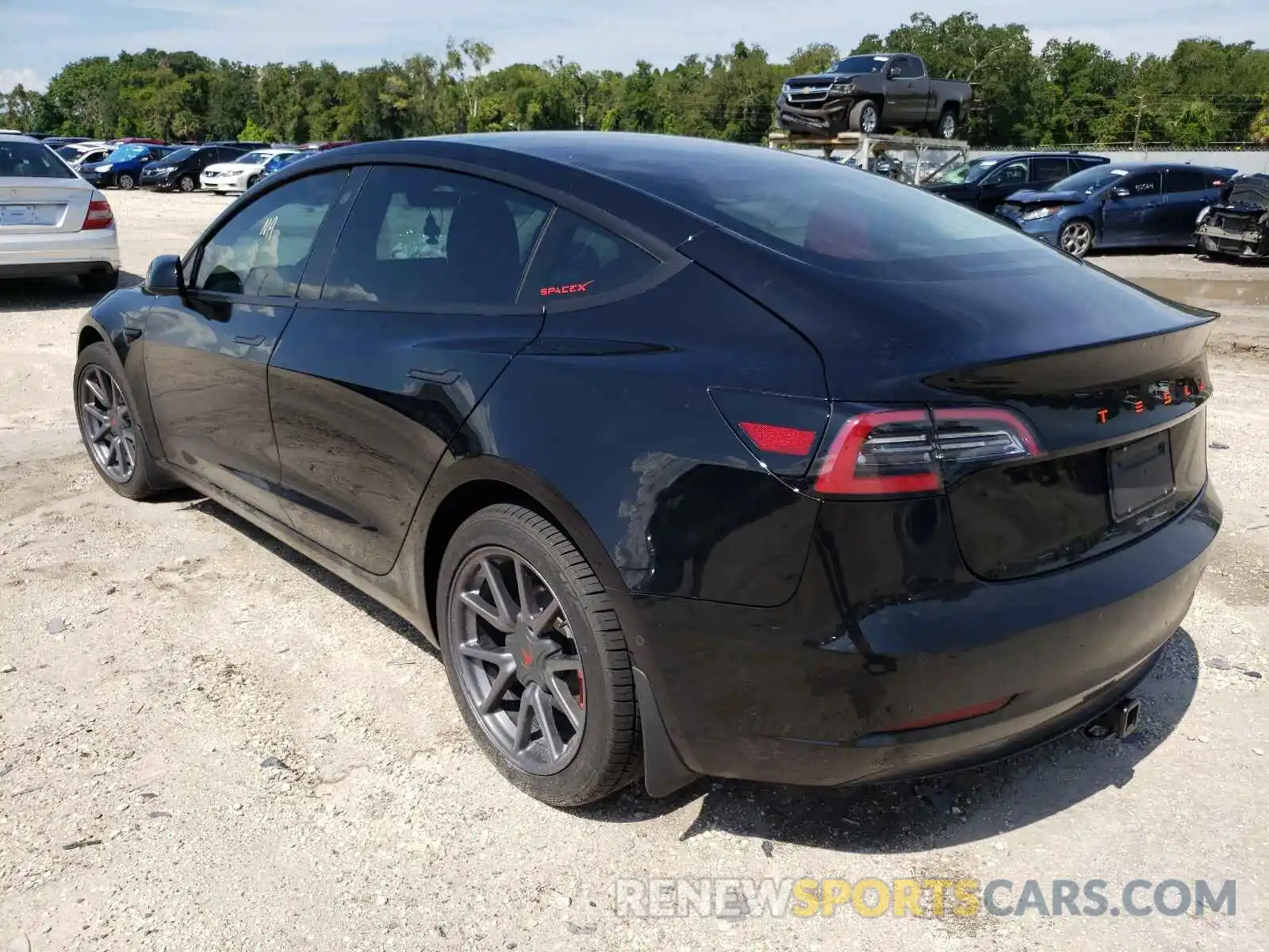 3 Photograph of a damaged car 5YJ3E1EA5KF313278 TESLA MODEL 3 2019