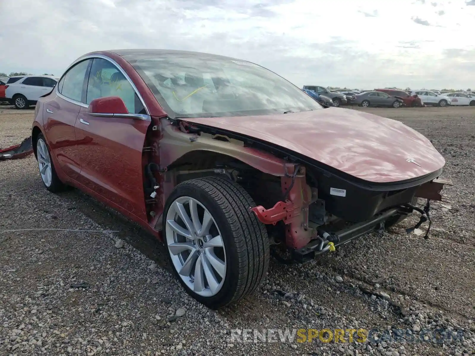 1 Фотография поврежденного автомобиля 5YJ3E1EA5KF322367 TESLA MODEL 3 2019