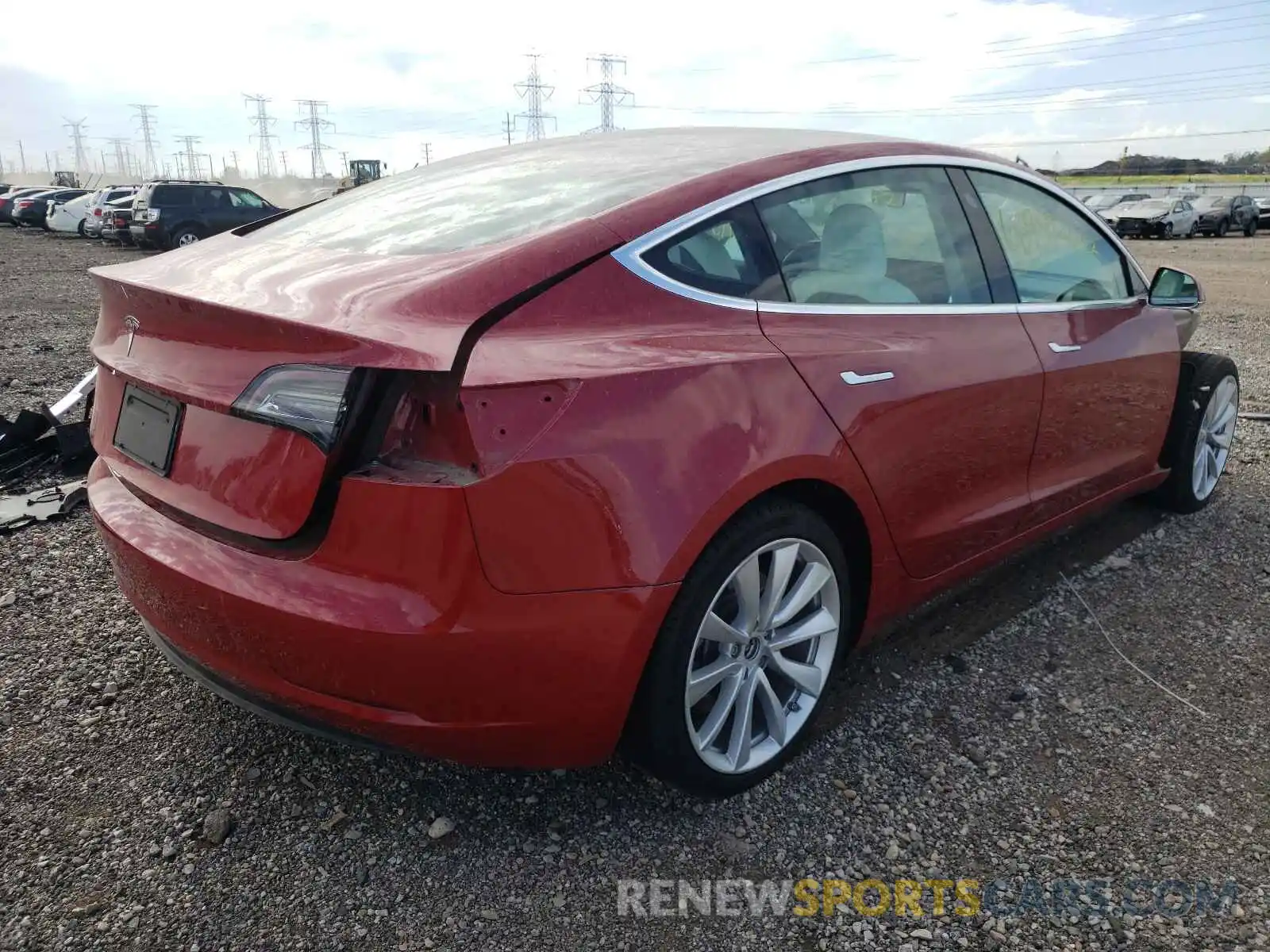 4 Фотография поврежденного автомобиля 5YJ3E1EA5KF322367 TESLA MODEL 3 2019