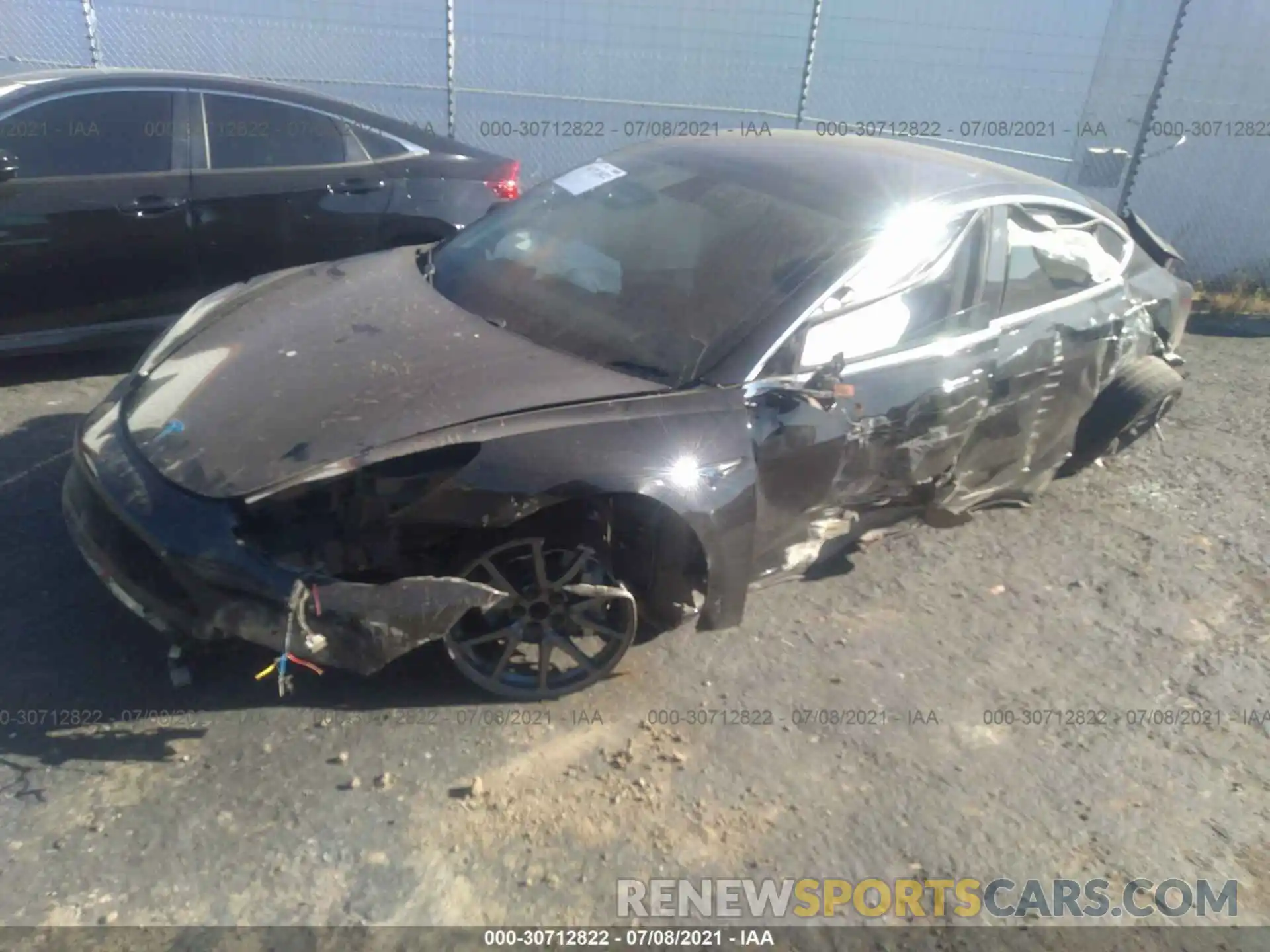 2 Photograph of a damaged car 5YJ3E1EA5KF323888 TESLA MODEL 3 2019