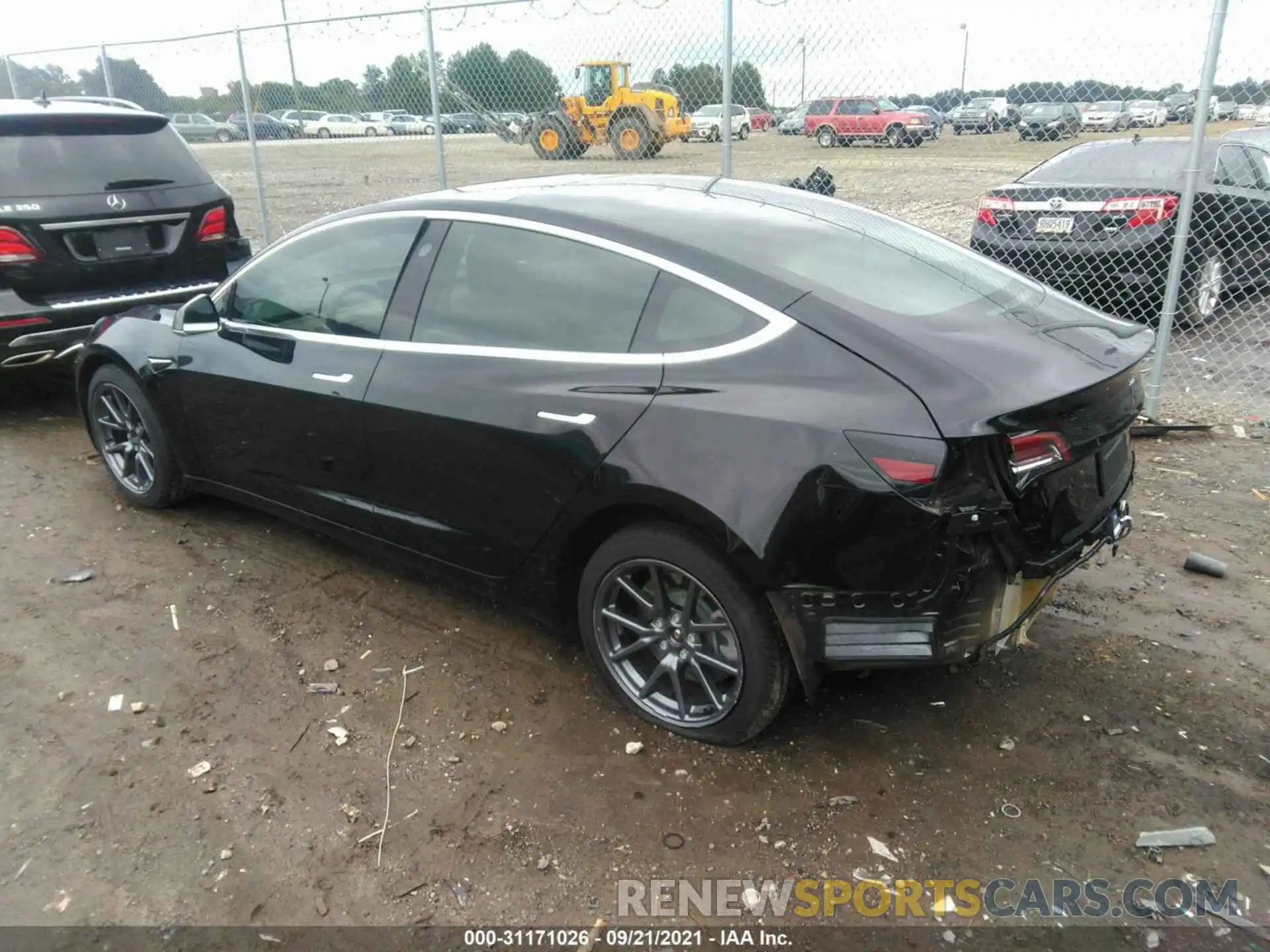 3 Photograph of a damaged car 5YJ3E1EA5KF324054 TESLA MODEL 3 2019