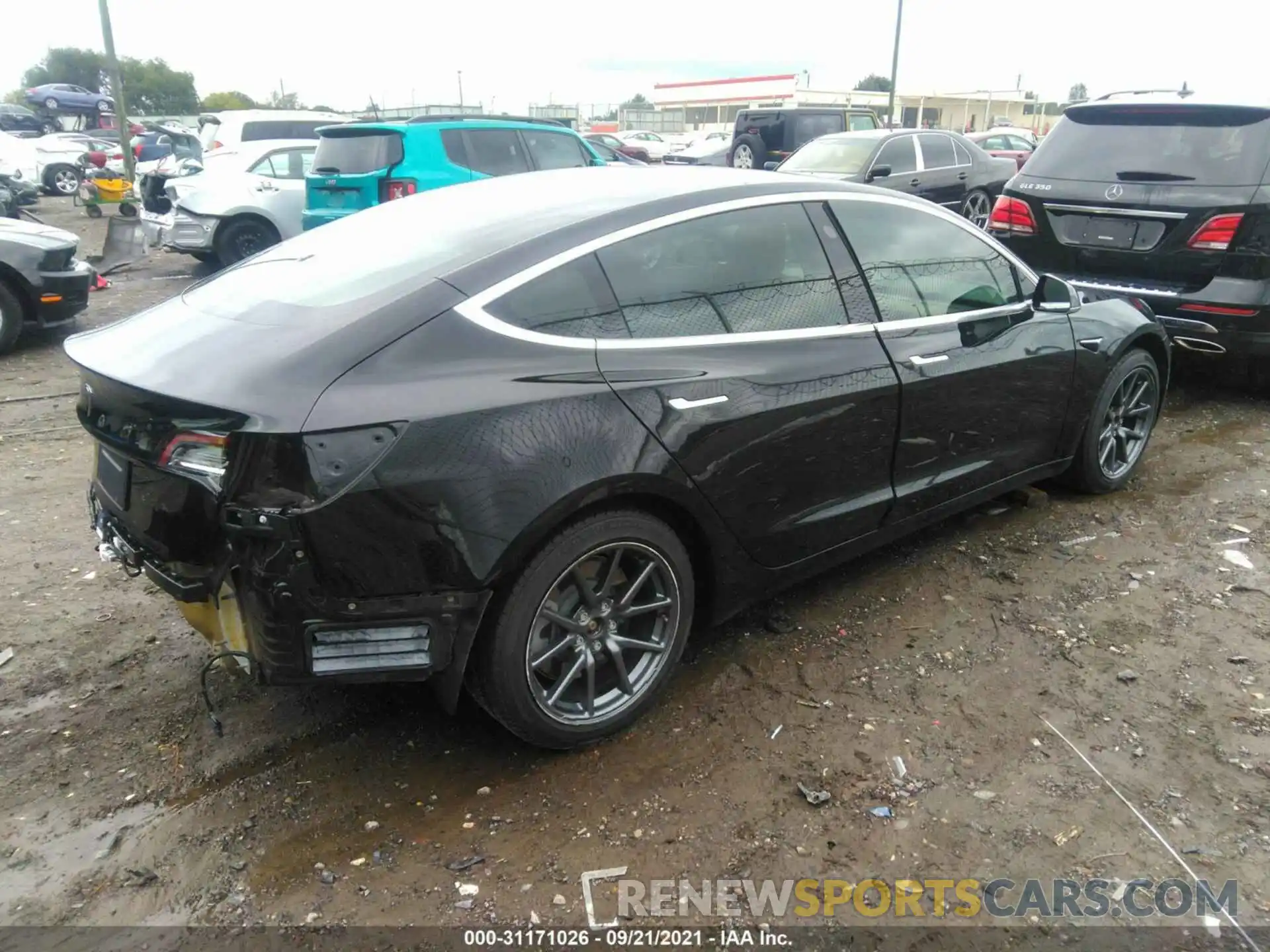 4 Фотография поврежденного автомобиля 5YJ3E1EA5KF324054 TESLA MODEL 3 2019