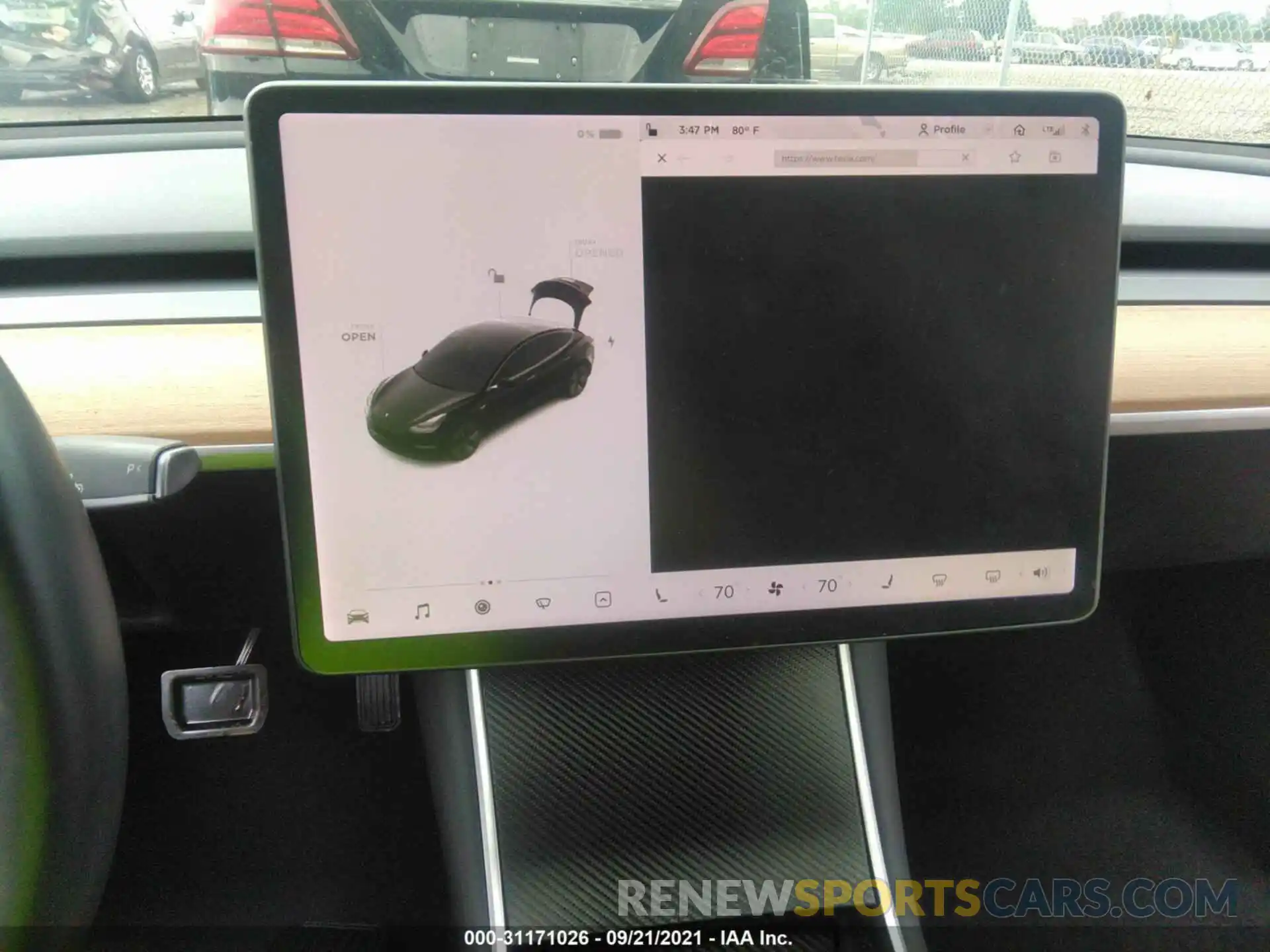 6 Photograph of a damaged car 5YJ3E1EA5KF324054 TESLA MODEL 3 2019