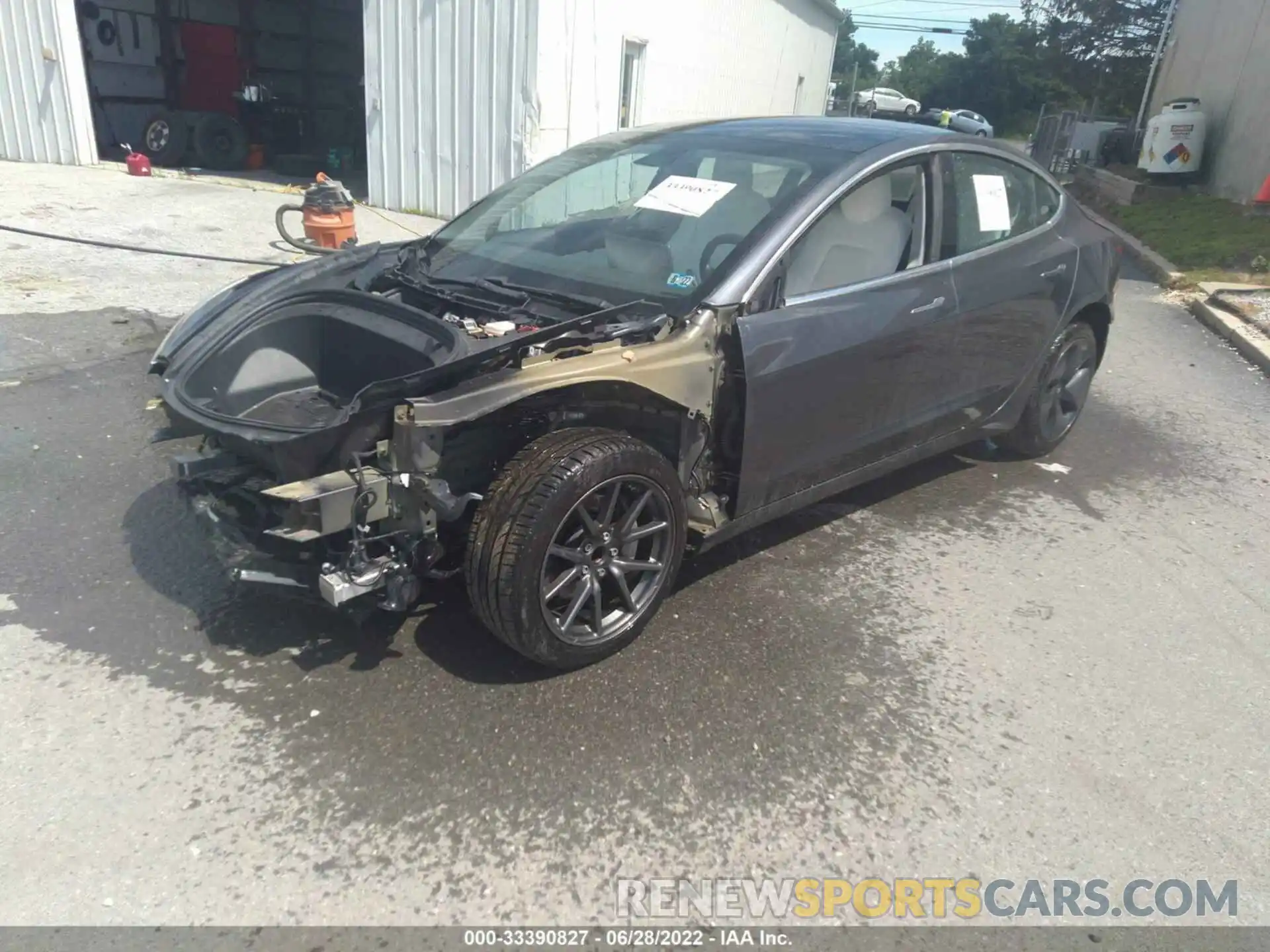 2 Photograph of a damaged car 5YJ3E1EA5KF327701 TESLA MODEL 3 2019