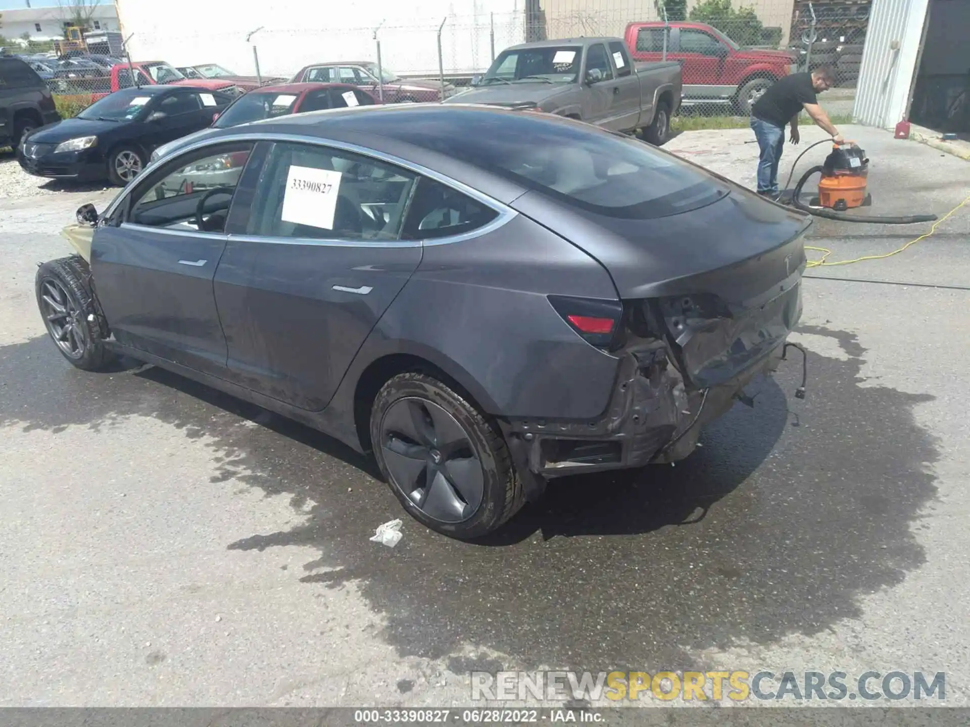 3 Photograph of a damaged car 5YJ3E1EA5KF327701 TESLA MODEL 3 2019