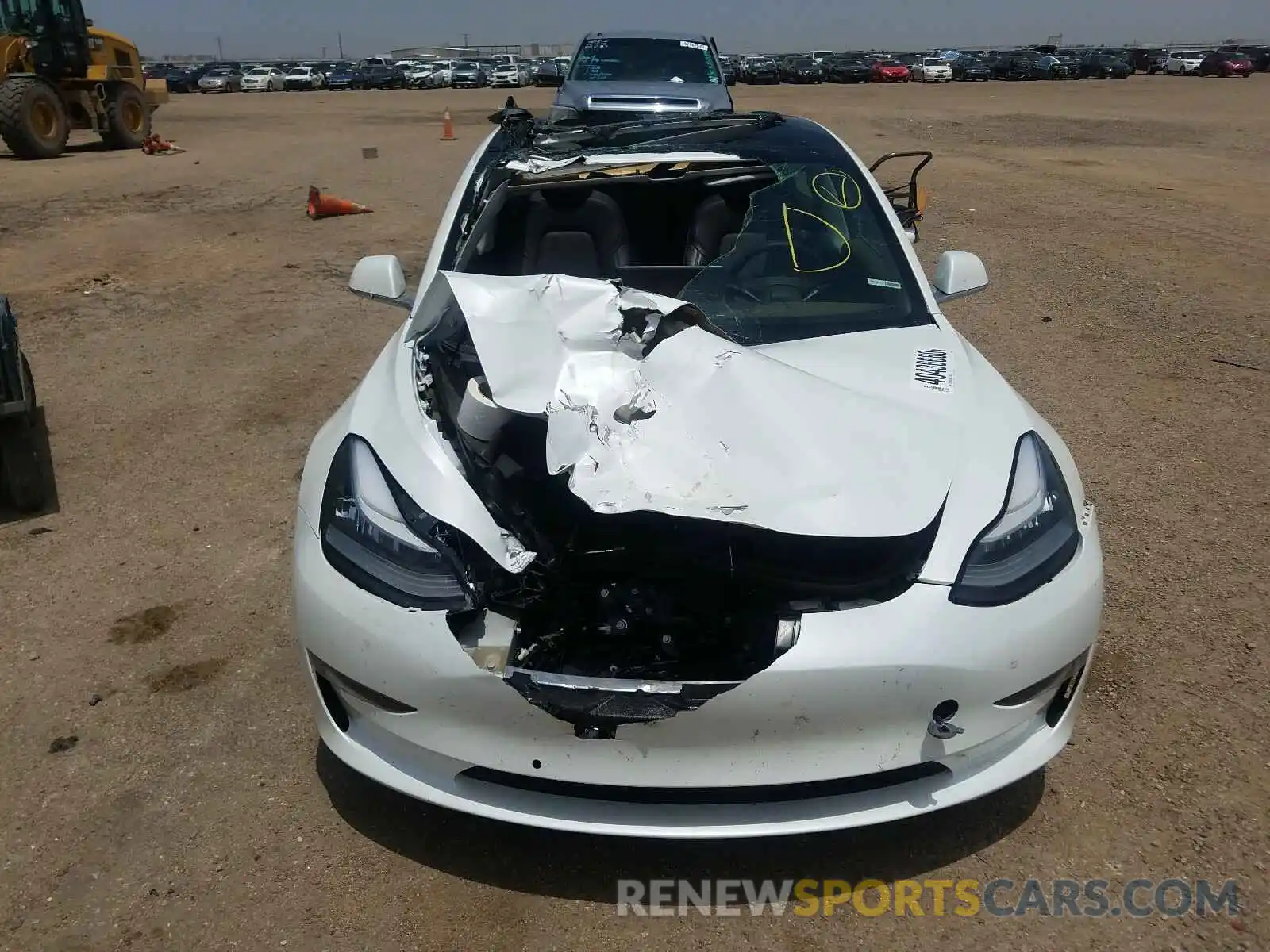 9 Photograph of a damaged car 5YJ3E1EA5KF332106 TESLA MODEL 3 2019