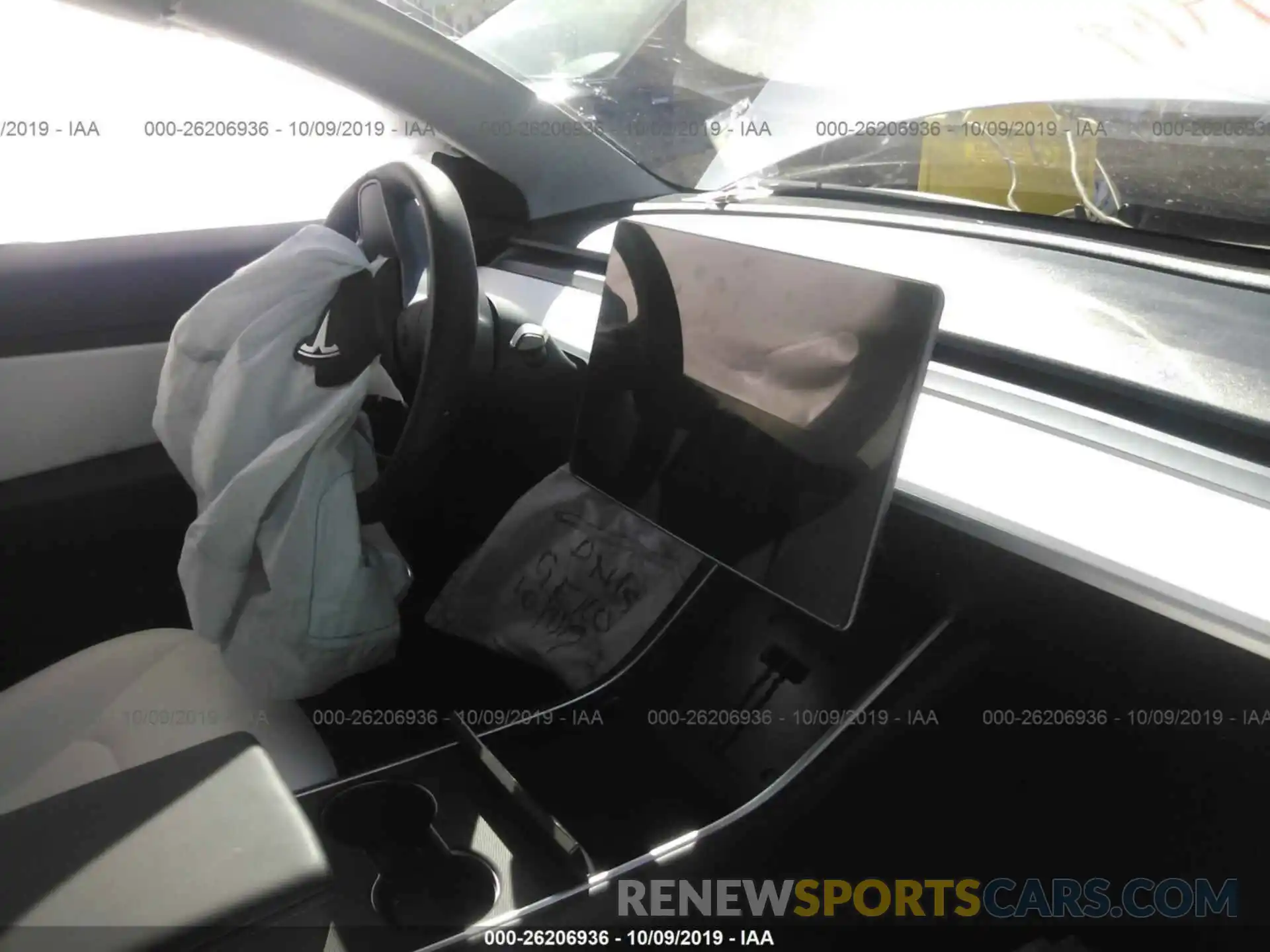 5 Photograph of a damaged car 5YJ3E1EA5KF332879 TESLA MODEL 3 2019