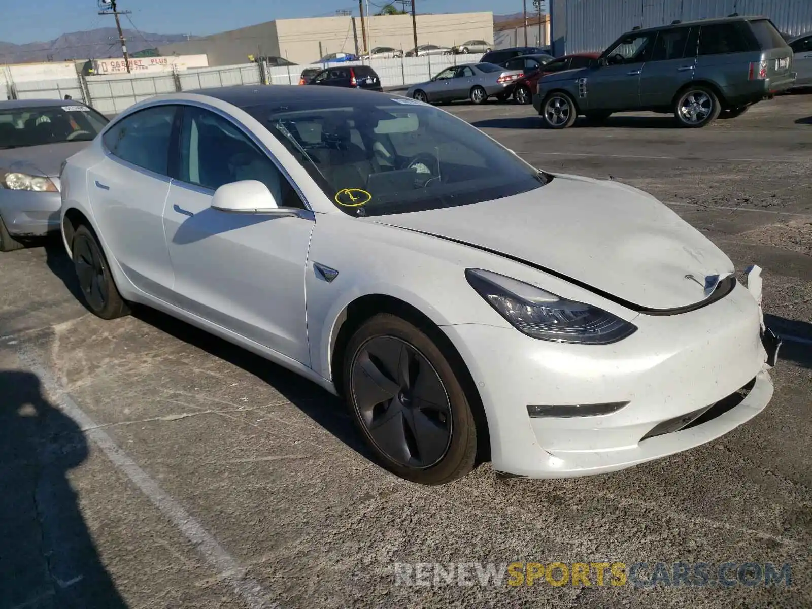 1 Photograph of a damaged car 5YJ3E1EA5KF345048 TESLA MODEL 3 2019