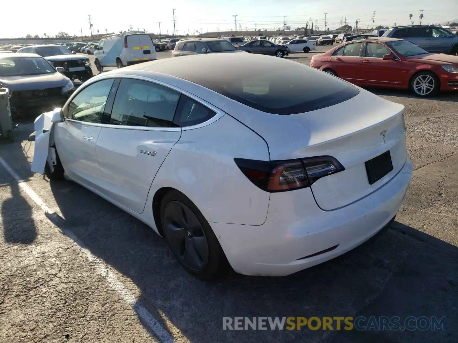 3 Photograph of a damaged car 5YJ3E1EA5KF345048 TESLA MODEL 3 2019