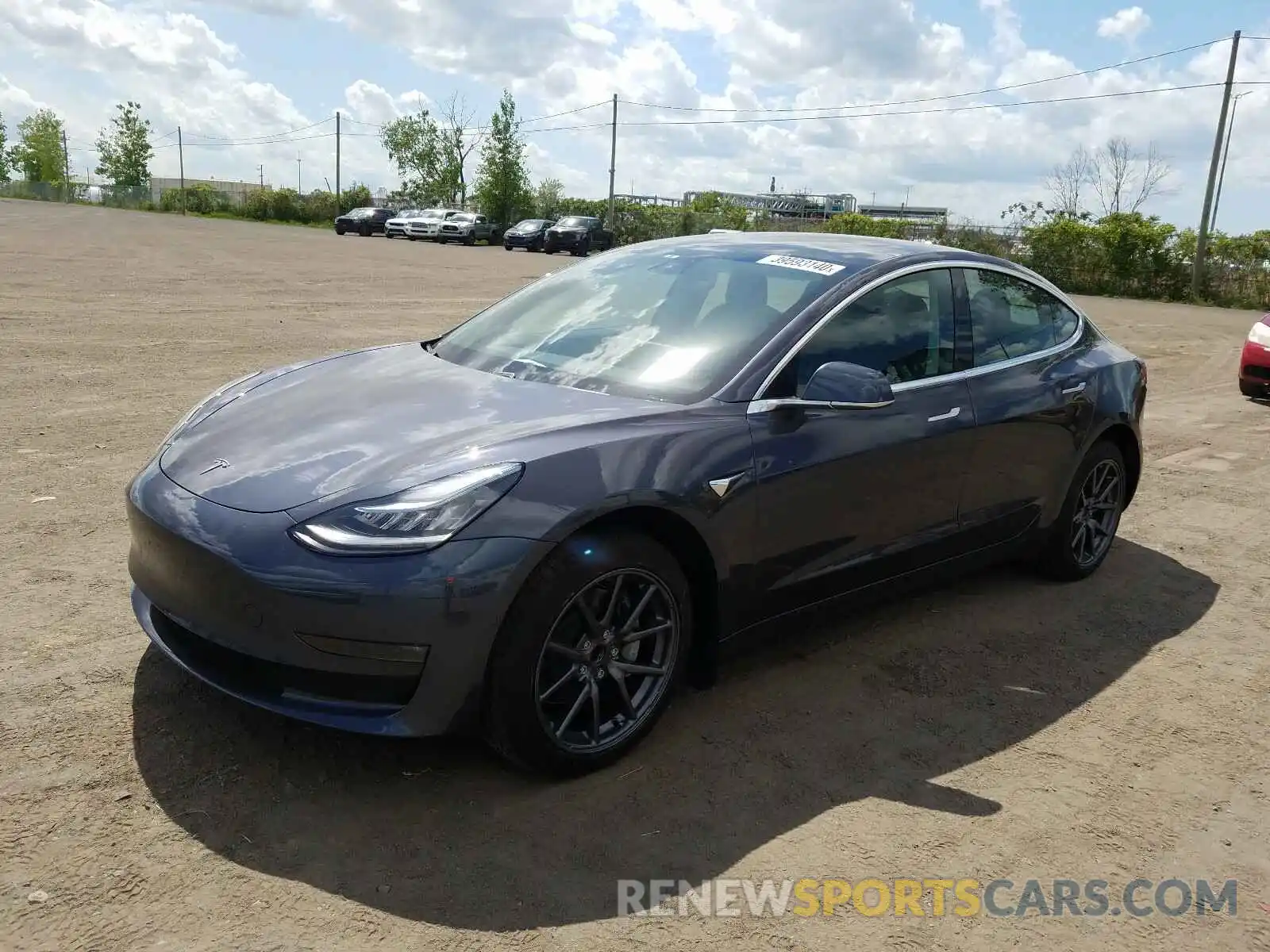 2 Photograph of a damaged car 5YJ3E1EA5KF396436 TESLA MODEL 3 2019