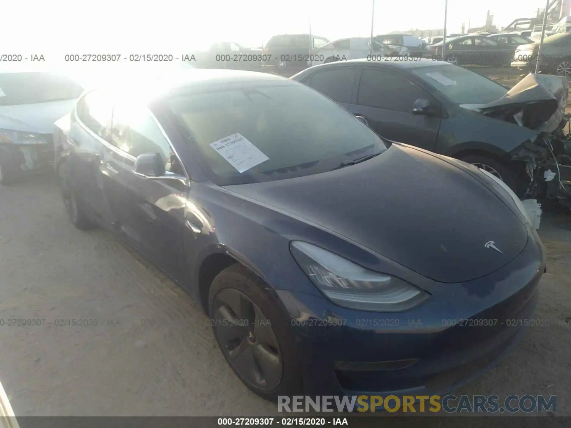 1 Фотография поврежденного автомобиля 5YJ3E1EA5KF396694 TESLA MODEL 3 2019