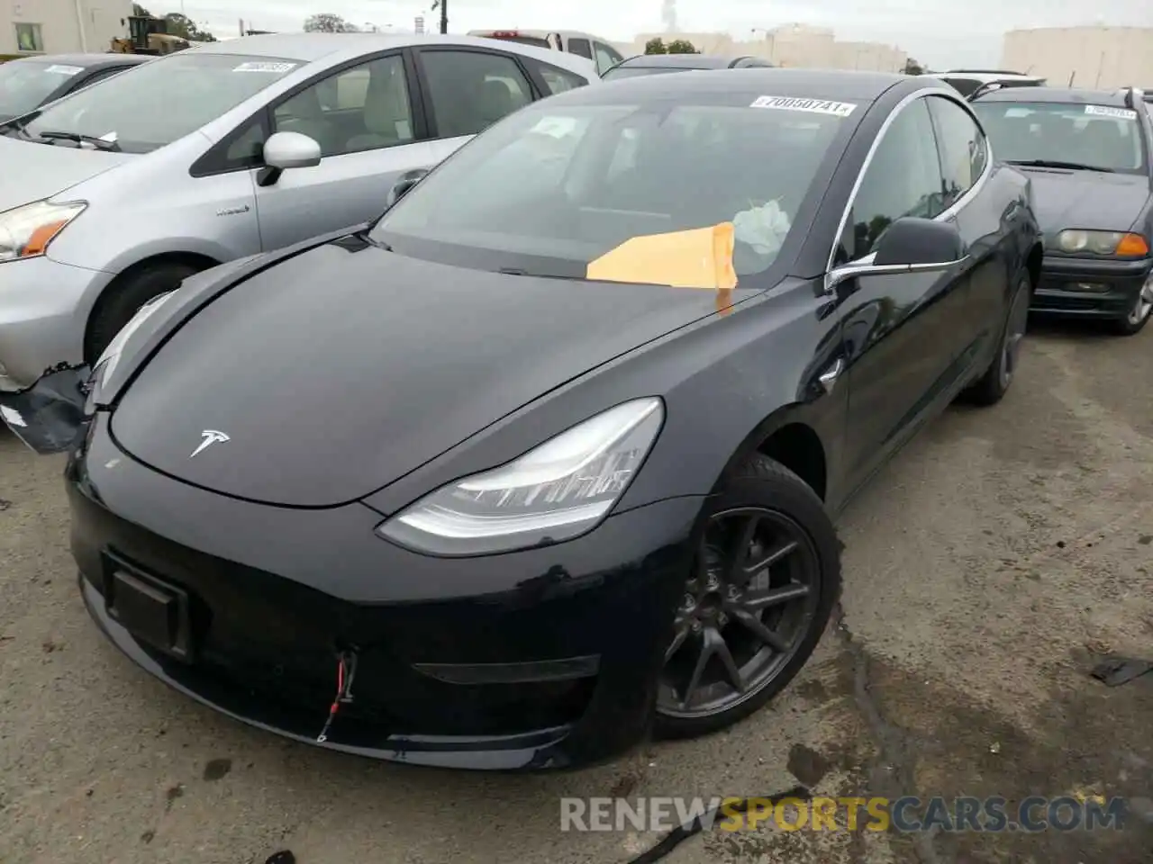 2 Photograph of a damaged car 5YJ3E1EA5KF397778 TESLA MODEL 3 2019