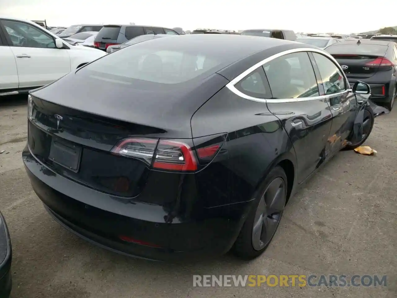 4 Photograph of a damaged car 5YJ3E1EA5KF397778 TESLA MODEL 3 2019