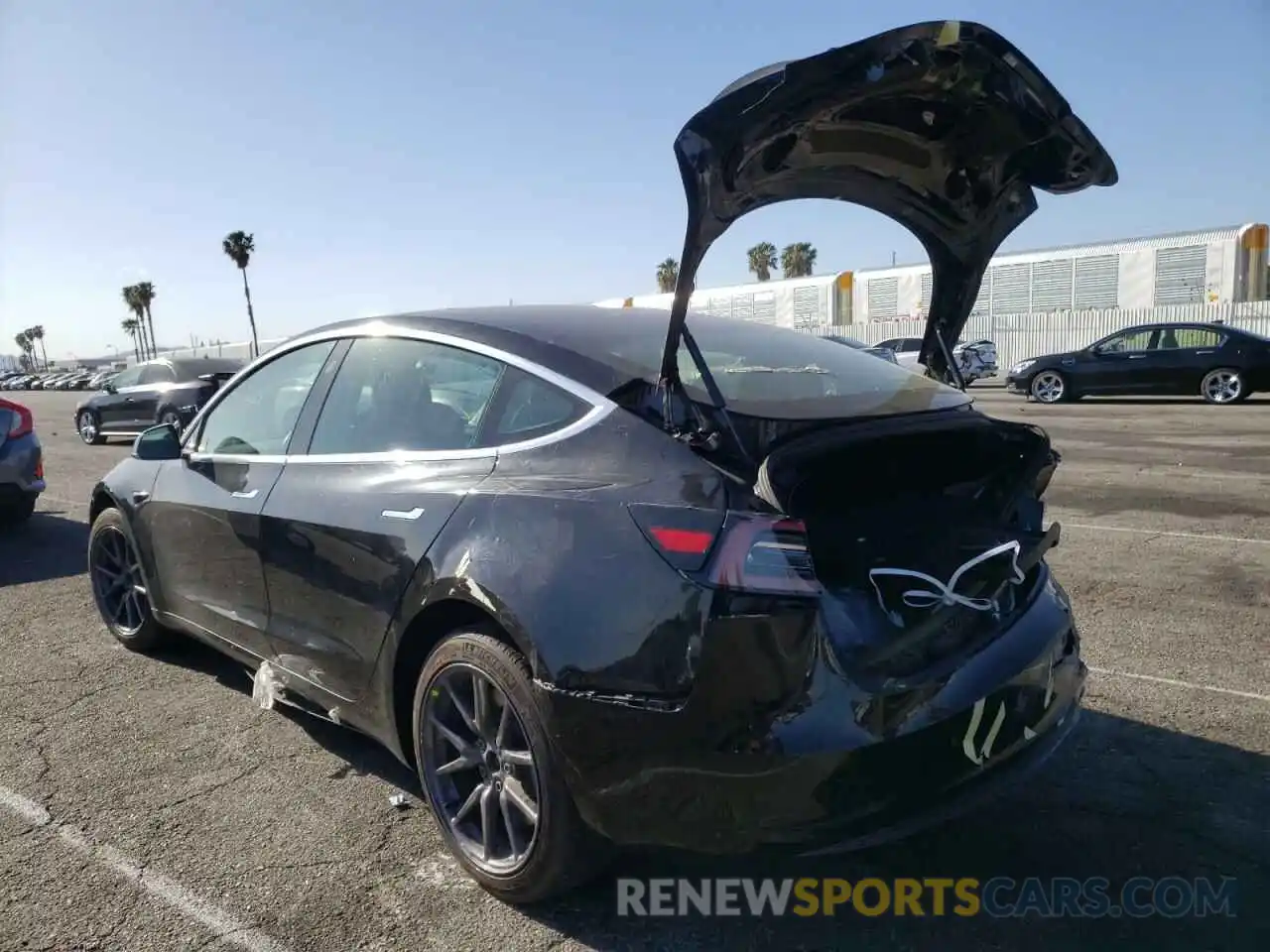 3 Photograph of a damaged car 5YJ3E1EA5KF398168 TESLA MODEL 3 2019