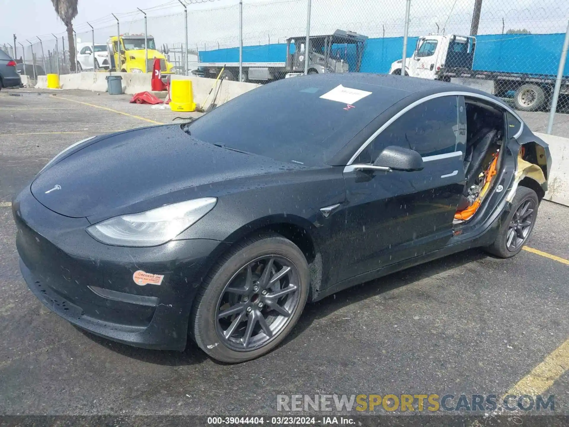 2 Photograph of a damaged car 5YJ3E1EA5KF399353 TESLA MODEL 3 2019