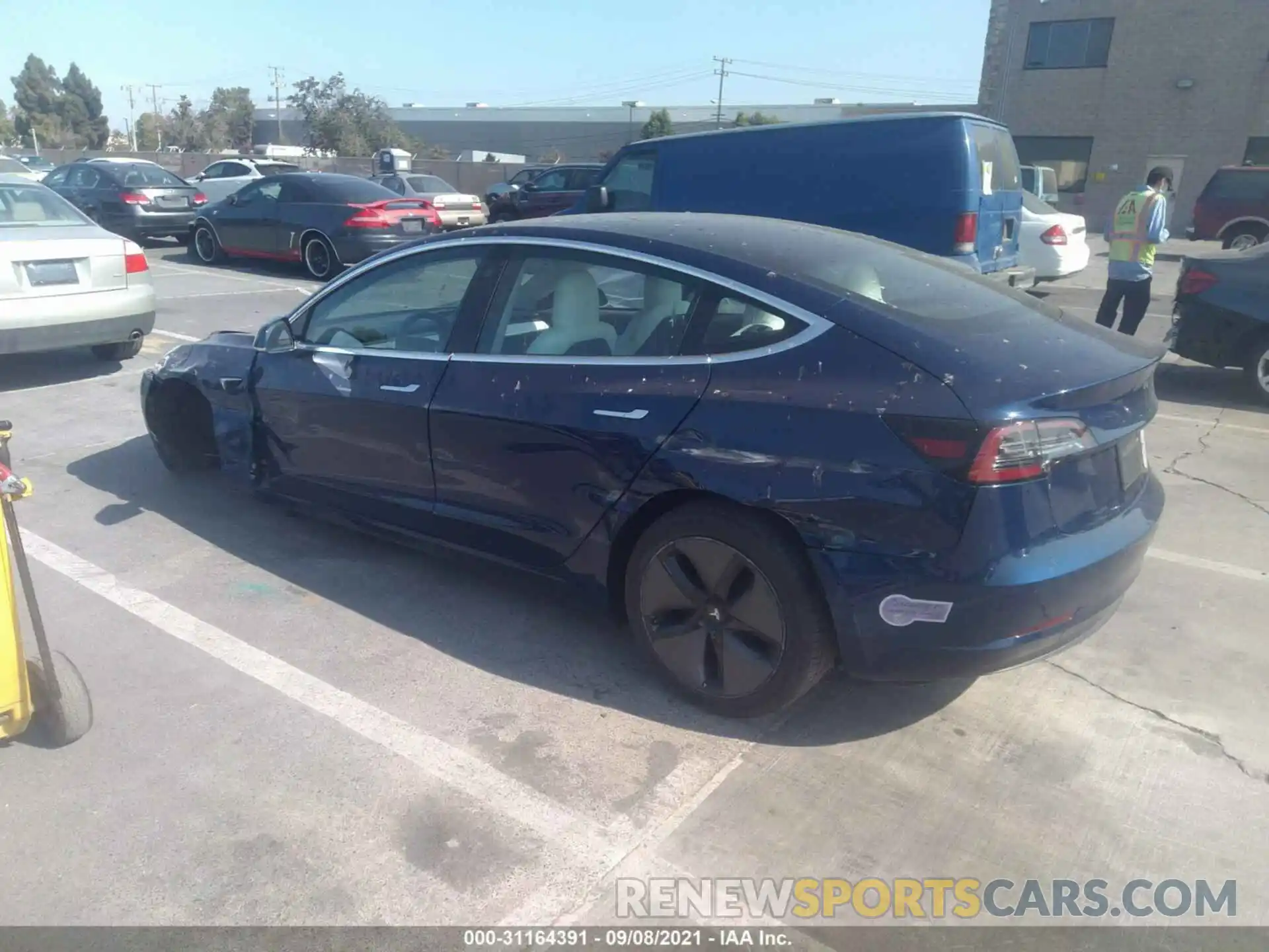 3 Photograph of a damaged car 5YJ3E1EA5KF402865 TESLA MODEL 3 2019