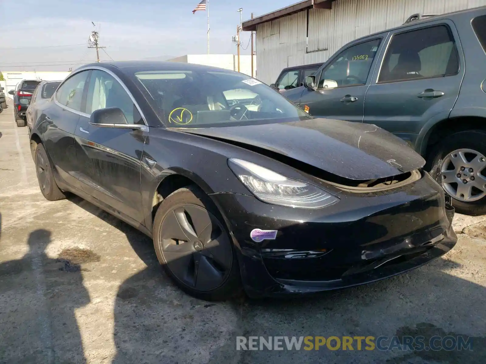 1 Photograph of a damaged car 5YJ3E1EA5KF410304 TESLA MODEL 3 2019