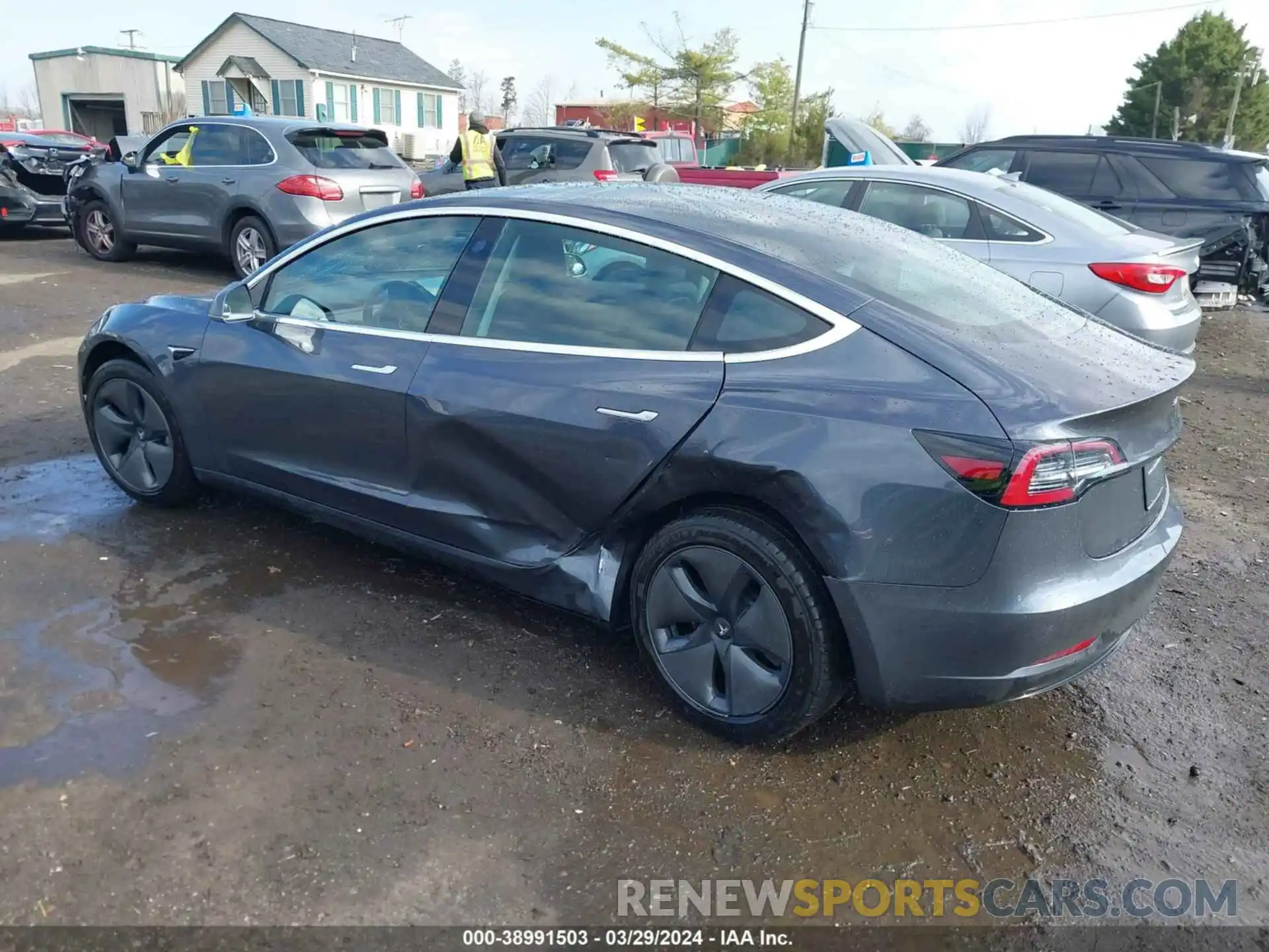 3 Photograph of a damaged car 5YJ3E1EA5KF411002 TESLA MODEL 3 2019