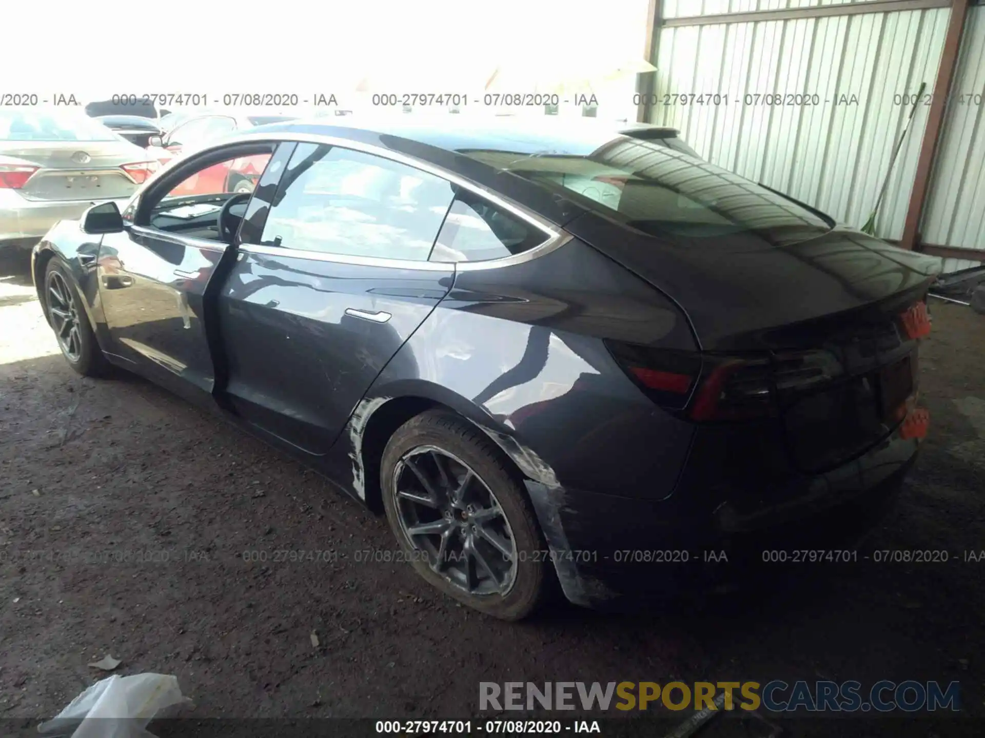 3 Photograph of a damaged car 5YJ3E1EA5KF411145 TESLA MODEL 3 2019