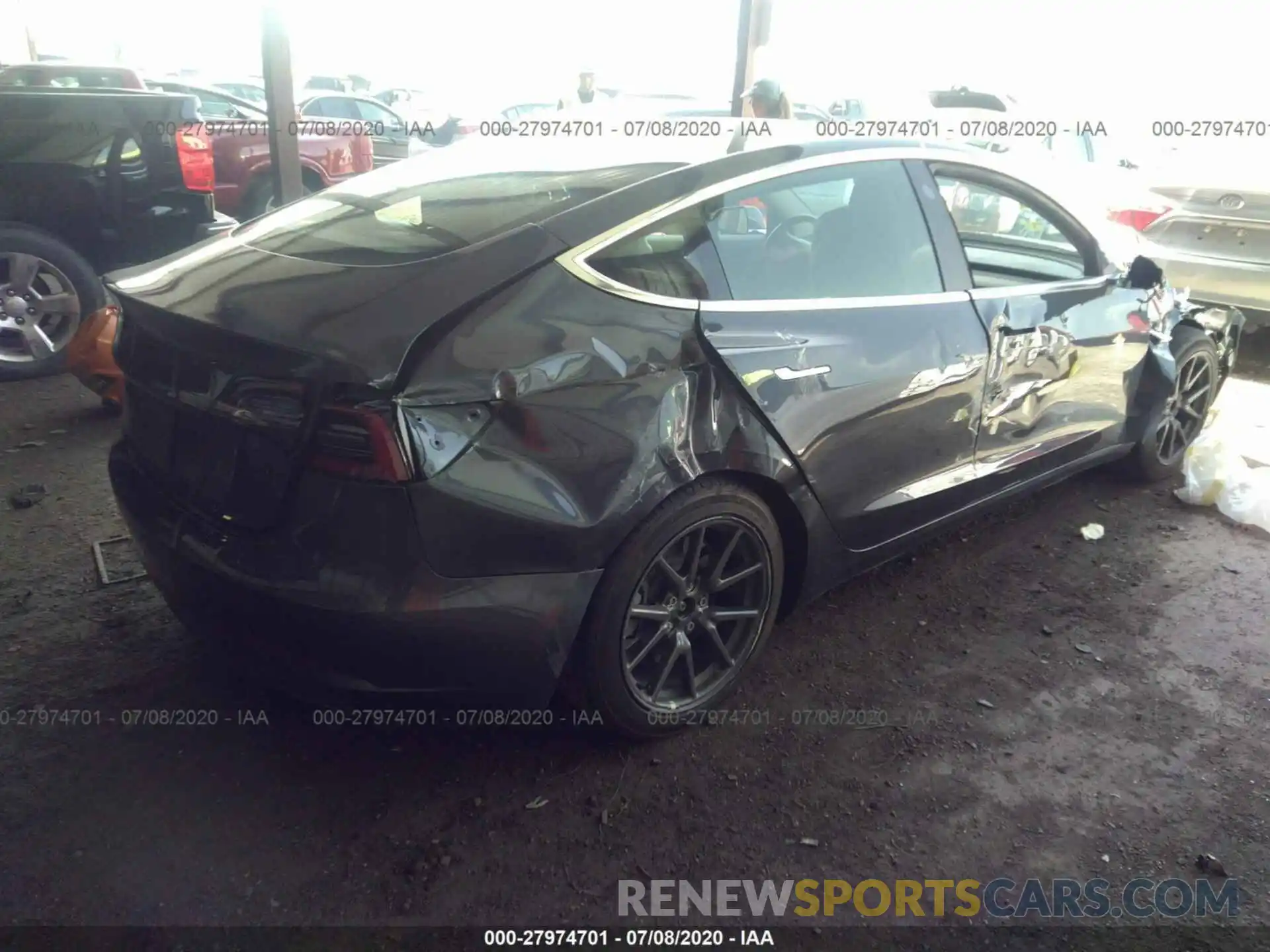 4 Photograph of a damaged car 5YJ3E1EA5KF411145 TESLA MODEL 3 2019