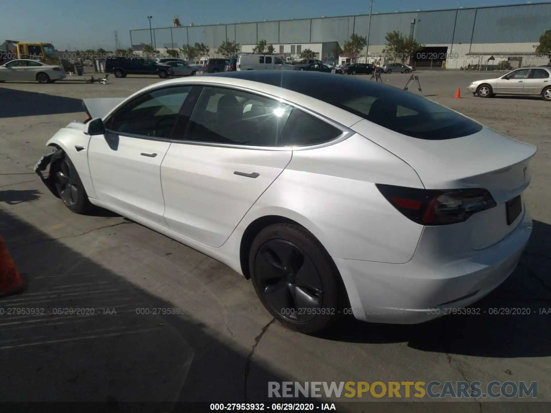 3 Photograph of a damaged car 5YJ3E1EA5KF412084 TESLA MODEL 3 2019