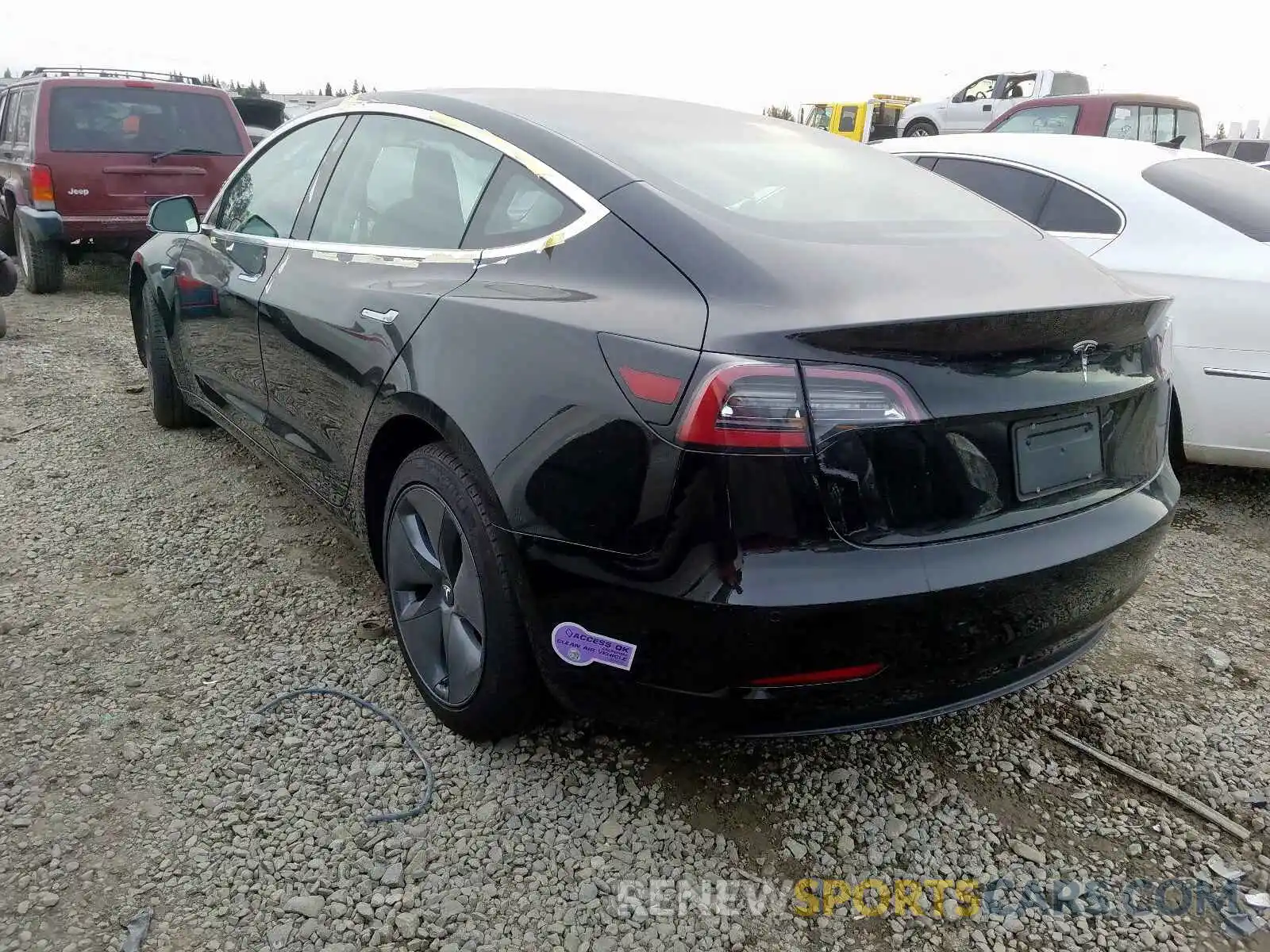 3 Photograph of a damaged car 5YJ3E1EA5KF415602 TESLA MODEL 3 2019