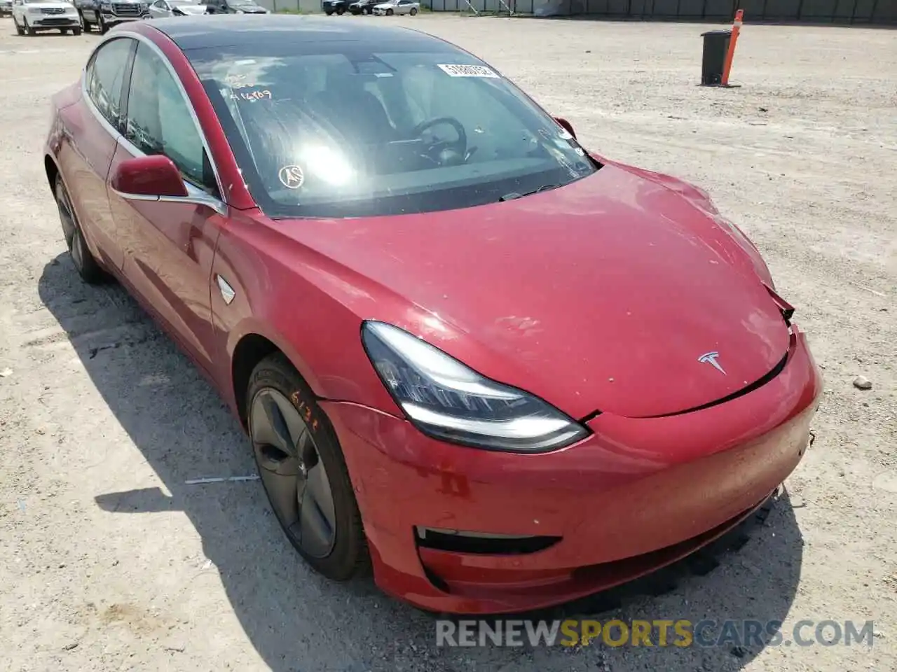 1 Photograph of a damaged car 5YJ3E1EA5KF416409 TESLA MODEL 3 2019