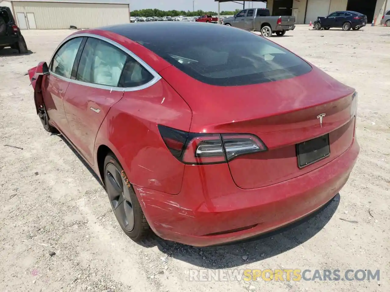 3 Photograph of a damaged car 5YJ3E1EA5KF416409 TESLA MODEL 3 2019